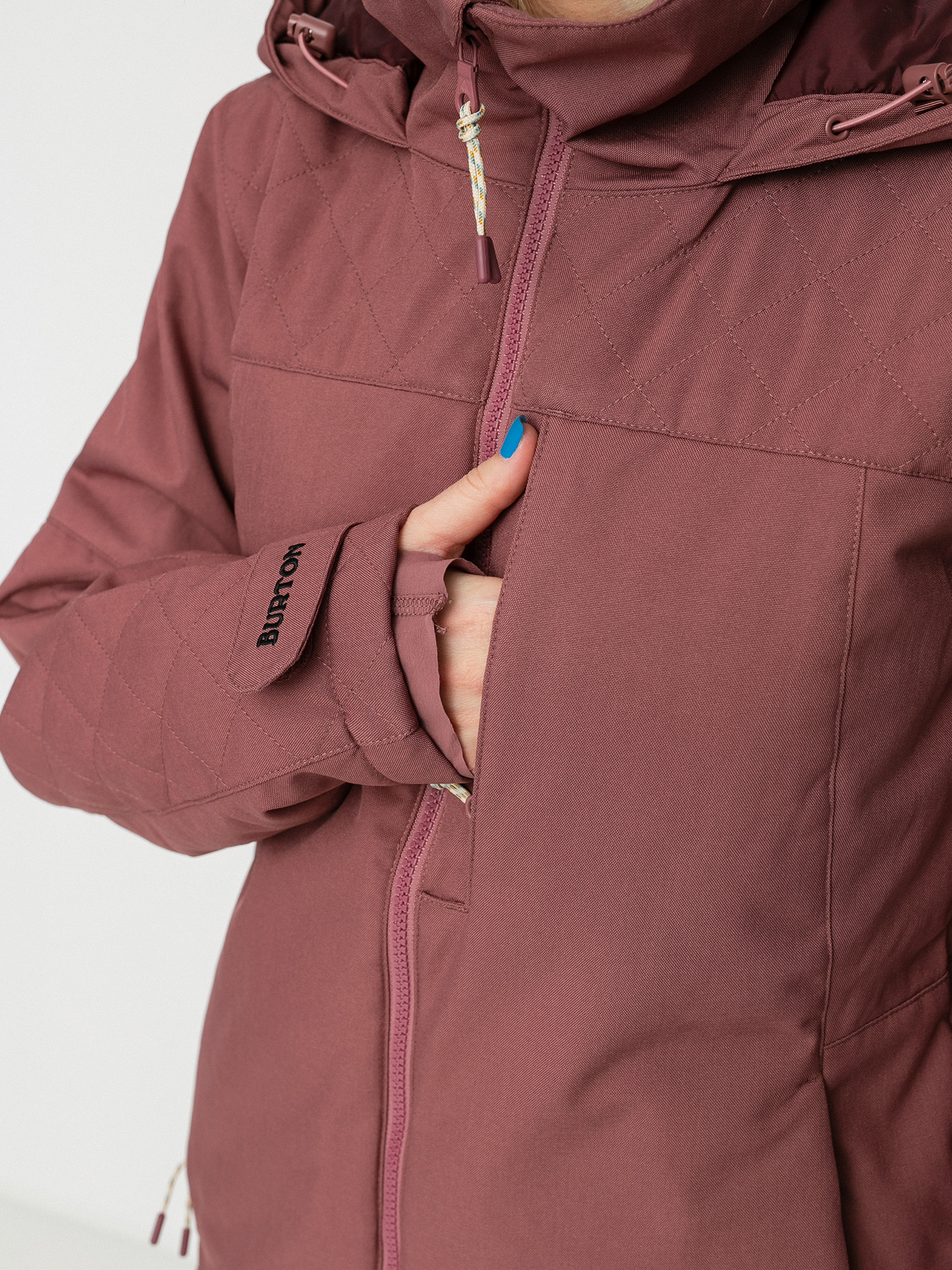 Womens Burton Tulum Stretch Snowboard jacket (rose brown)