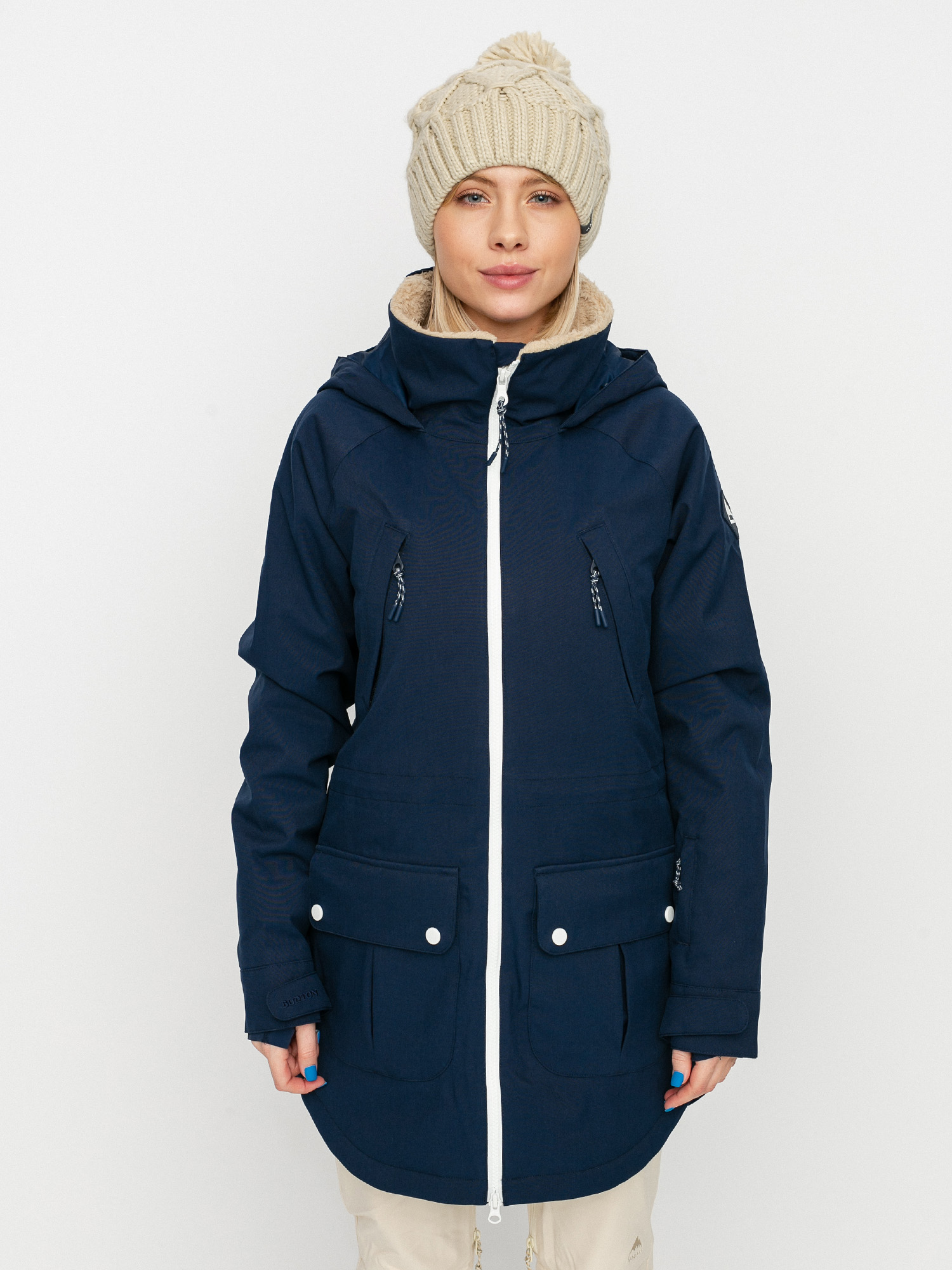 blue snowboard jacket womens