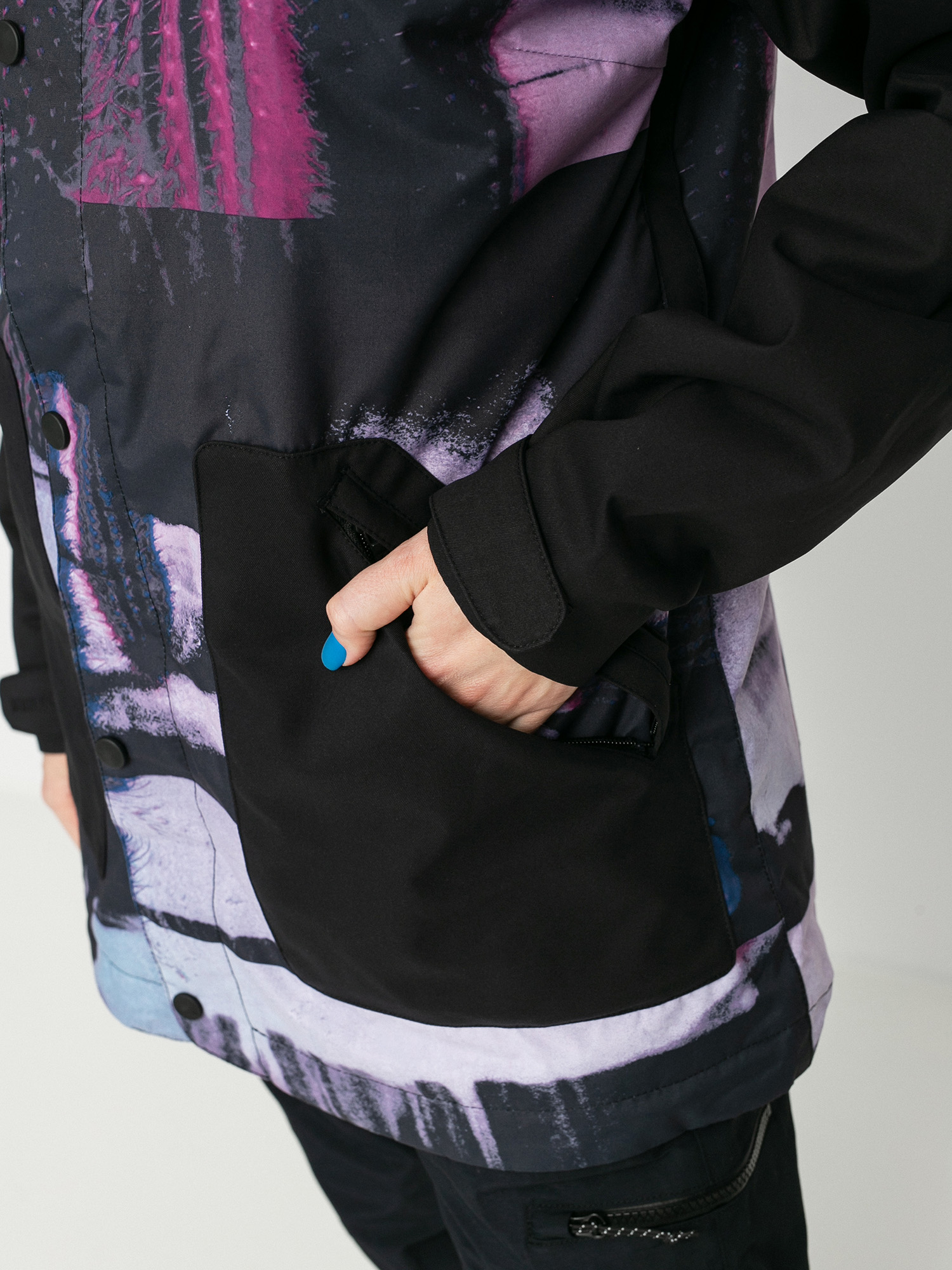 Womens Burton Eastfall Snowboard jacket (true black/desert dream)