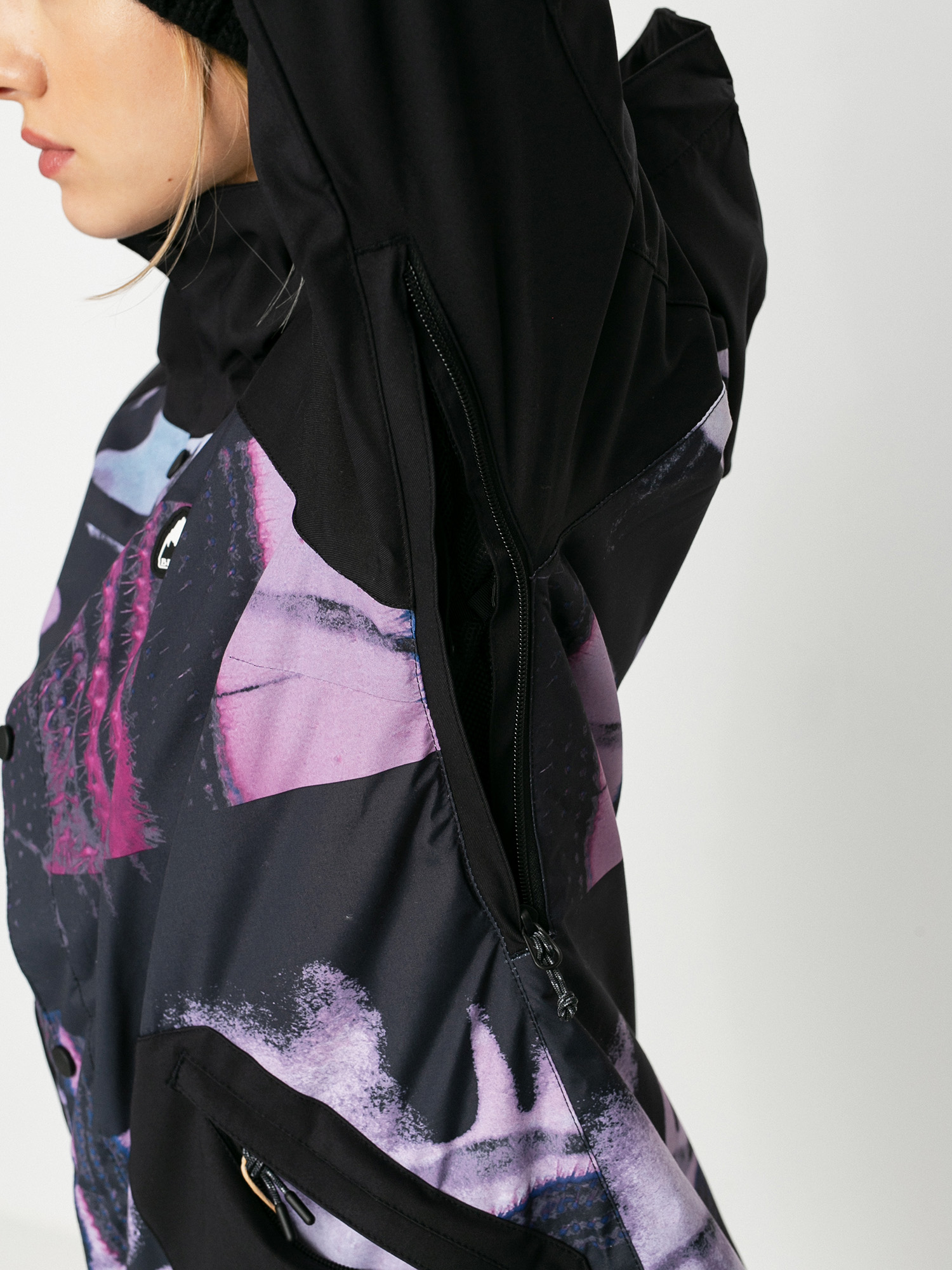 Womens Burton Eastfall Snowboard jacket (true black/desert dream)