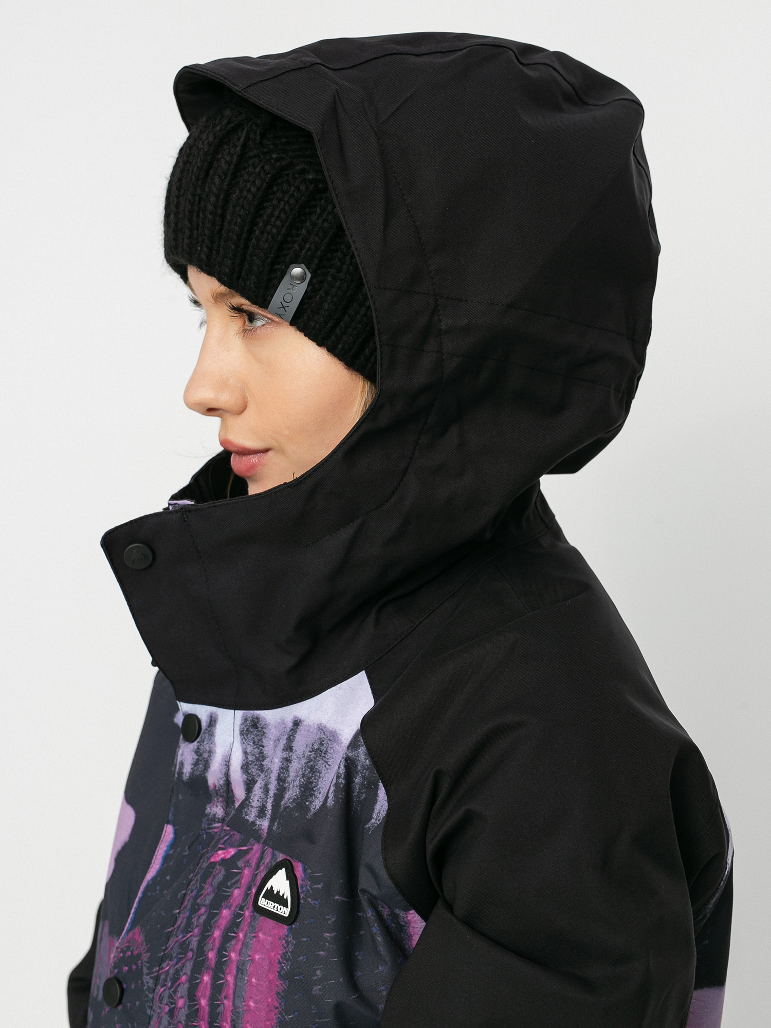 Womens Burton Eastfall Snowboard jacket (true black/desert dream)