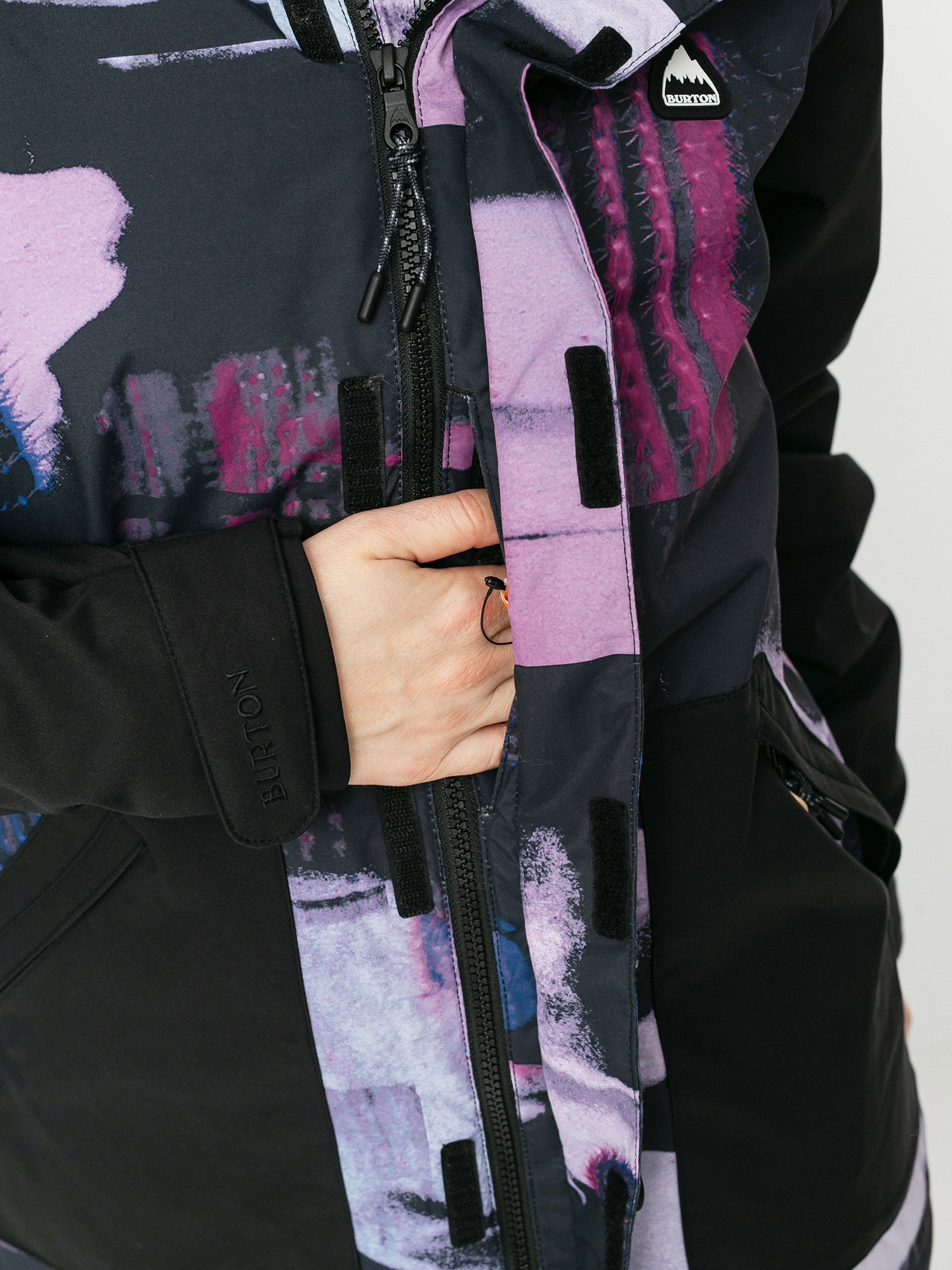 Womens Burton Eastfall Snowboard jacket (true black/desert dream)