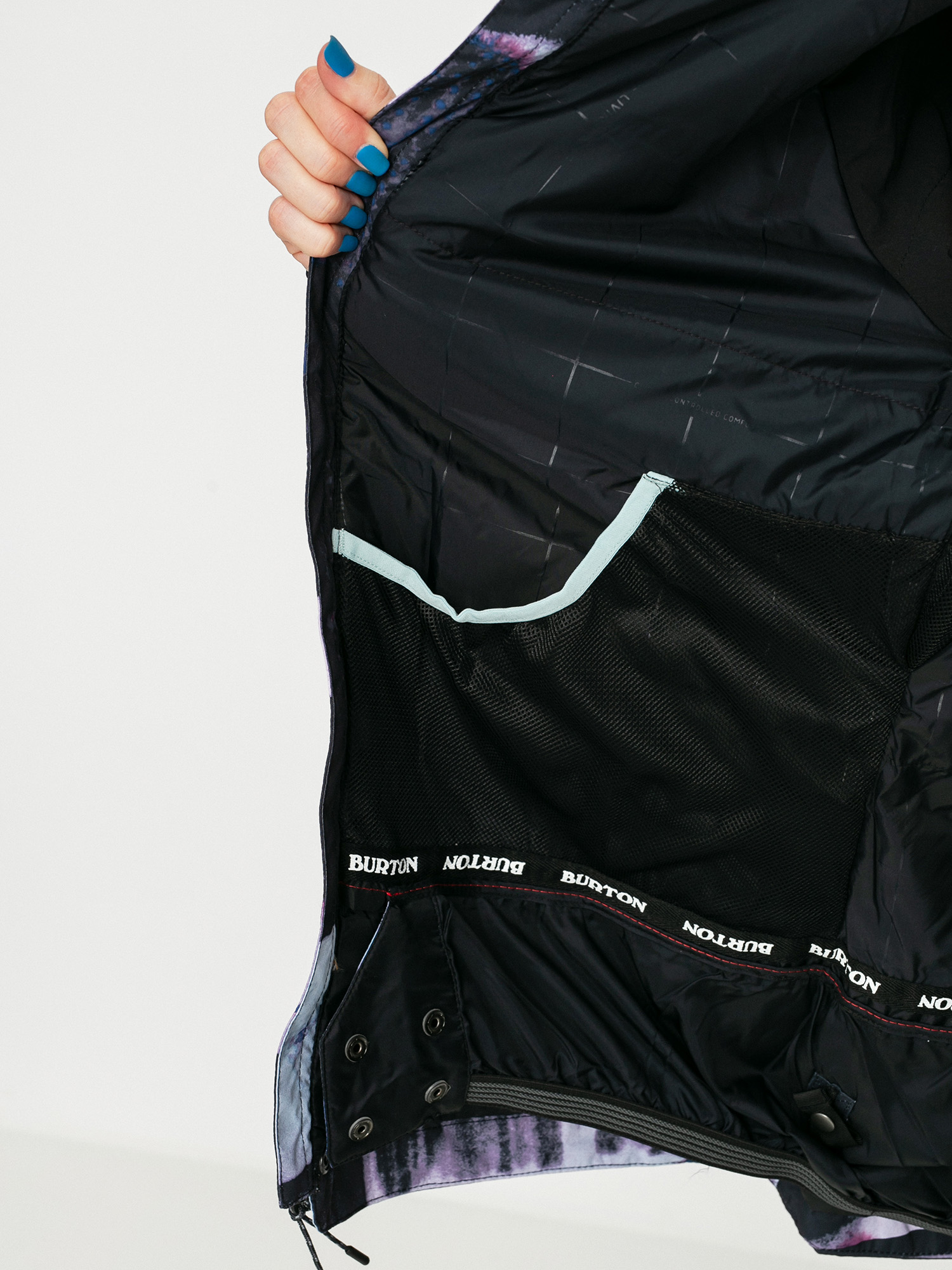 Womens Burton Eastfall Snowboard jacket (true black/desert dream)