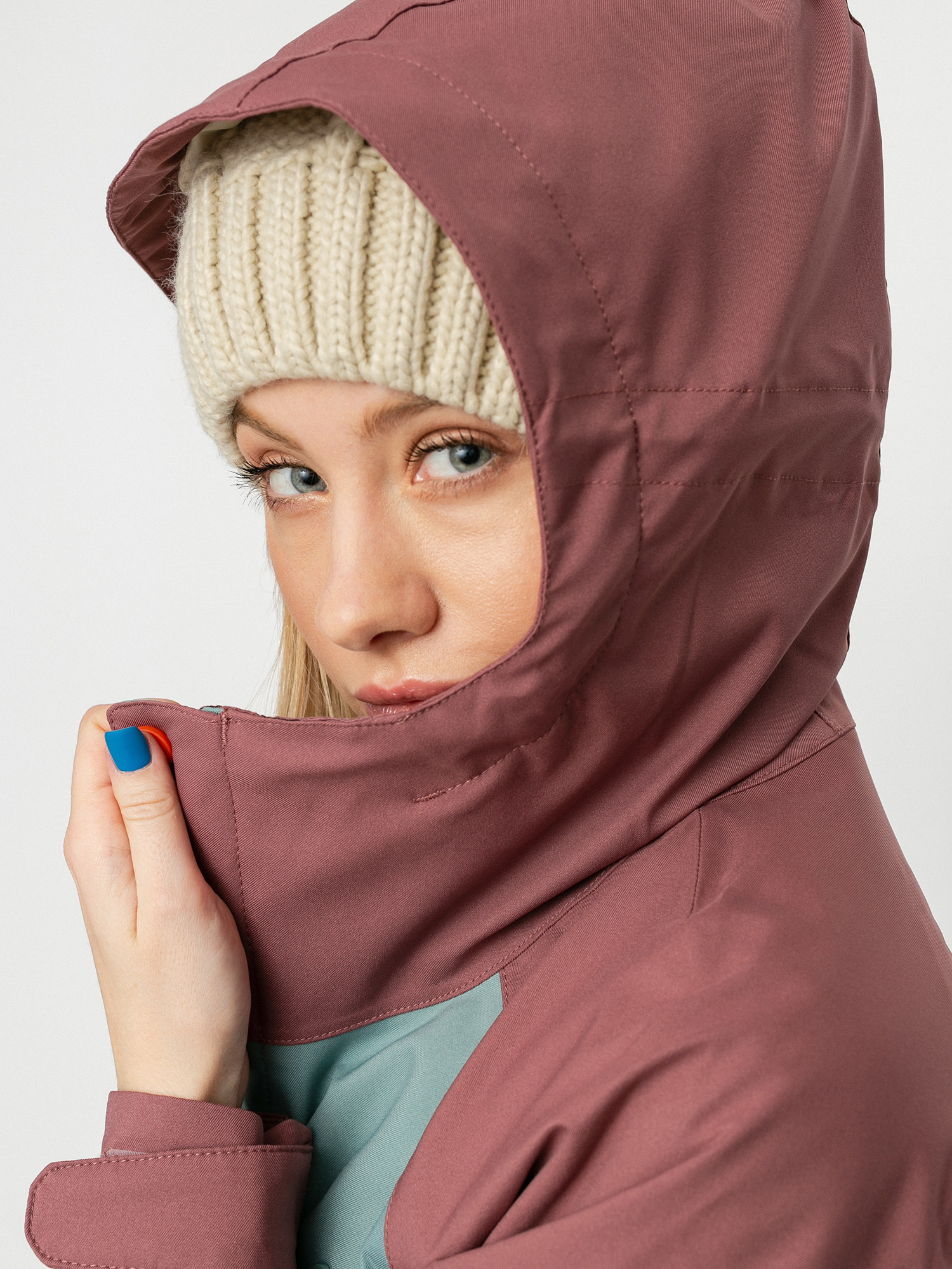 Womens Burton Eastfall Snowboard jacket (rose brown/trellis/harvest gold)