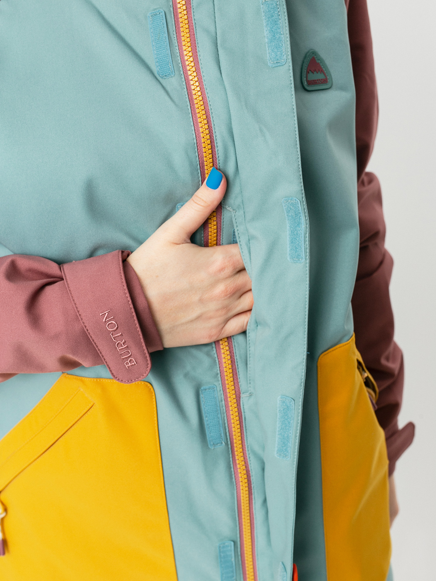 Womens Burton Eastfall Snowboard jacket (rose brown/trellis/harvest gold)