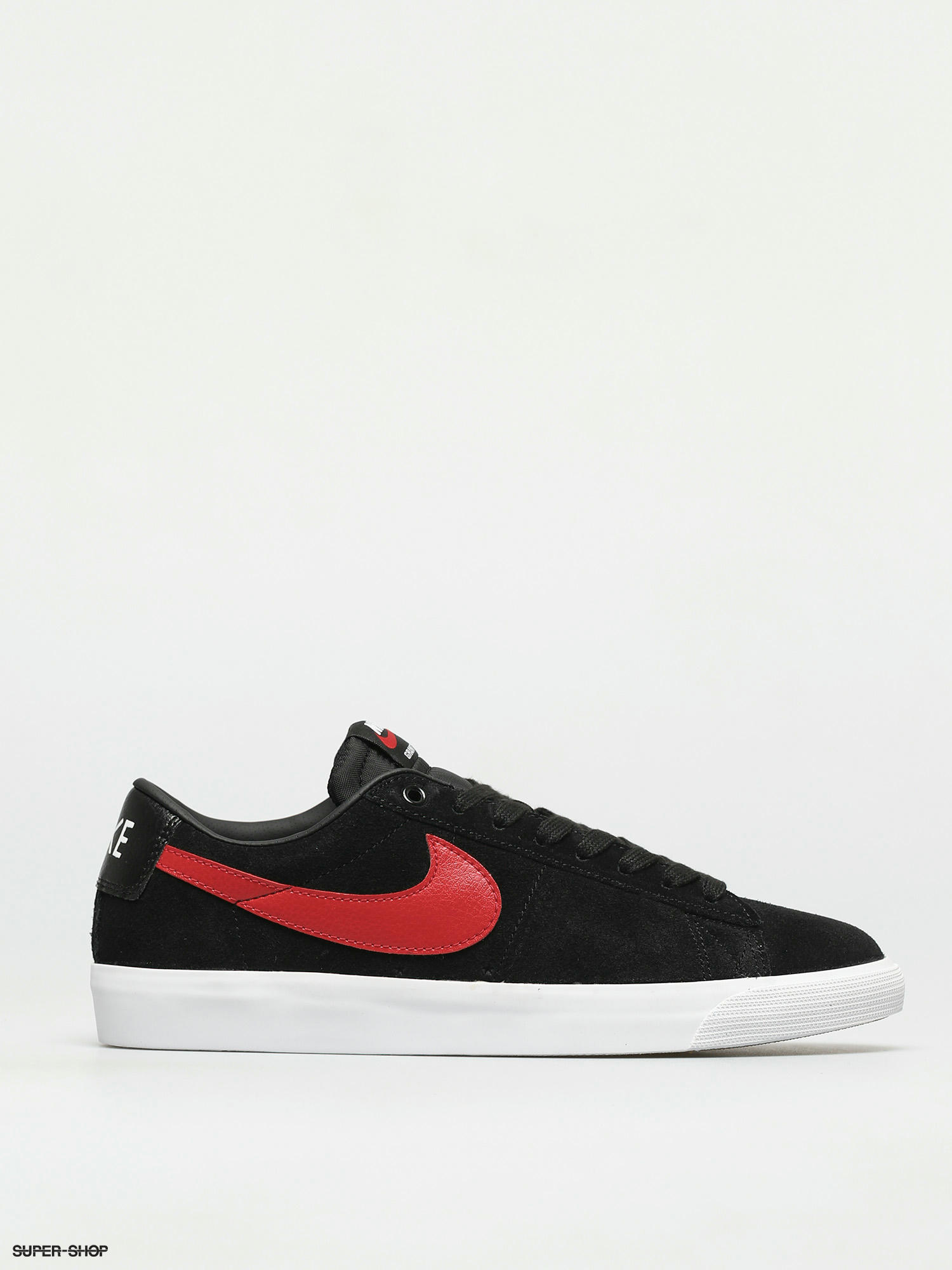 nike sb blazer low black red