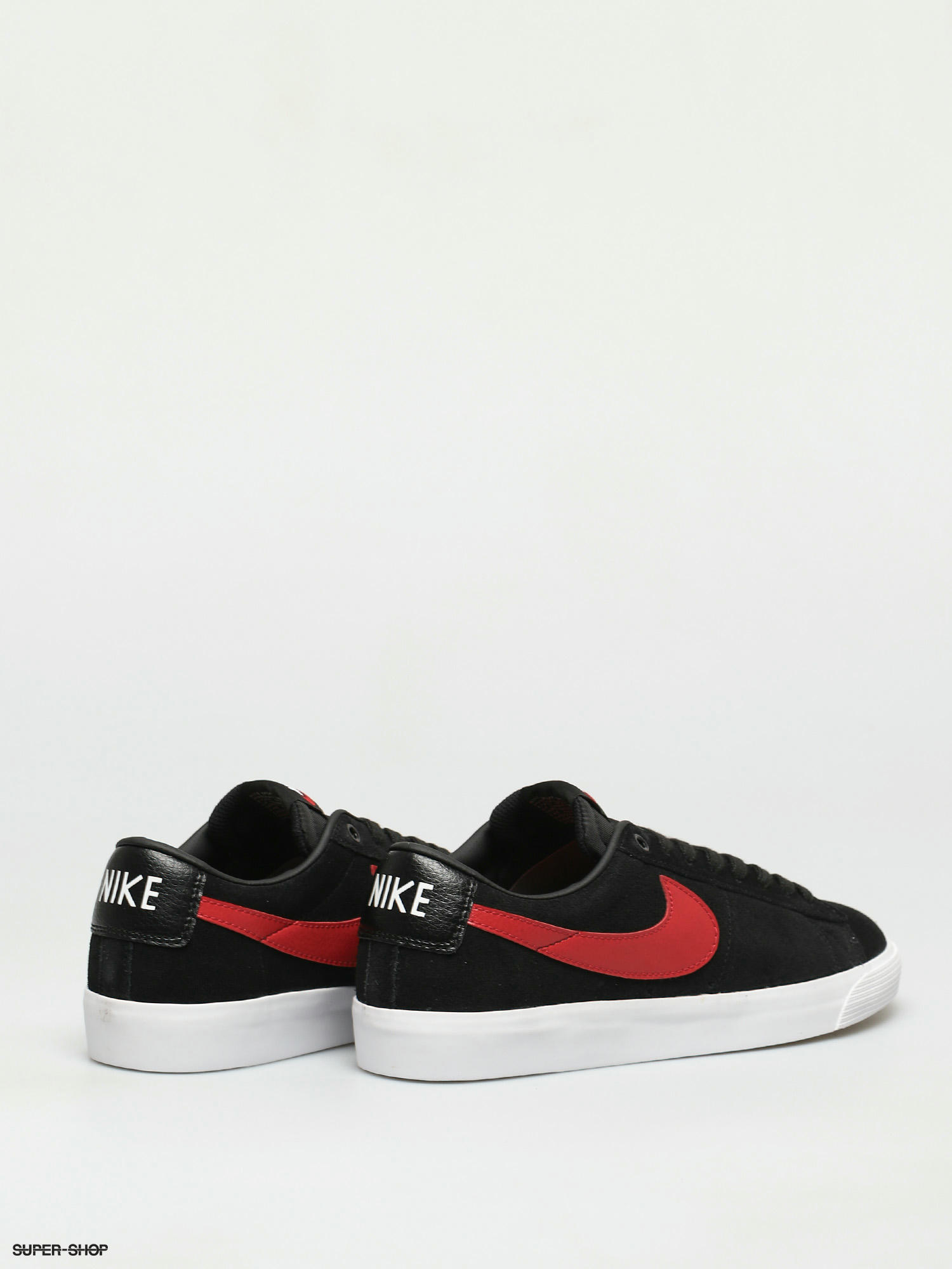 Nike Sb Blazer Low Gt Shoes Black University Red Black White