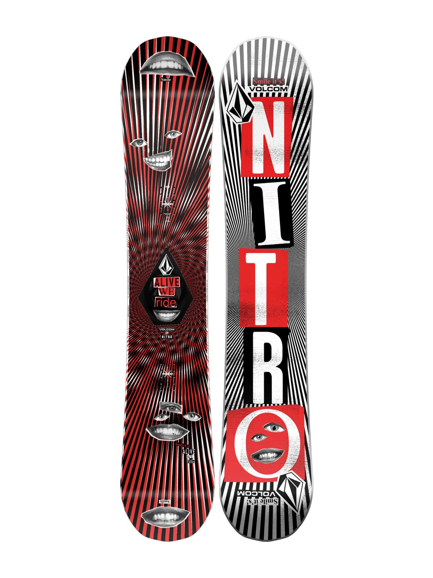 Mens Nitro X Volcom Beast Snowboard 