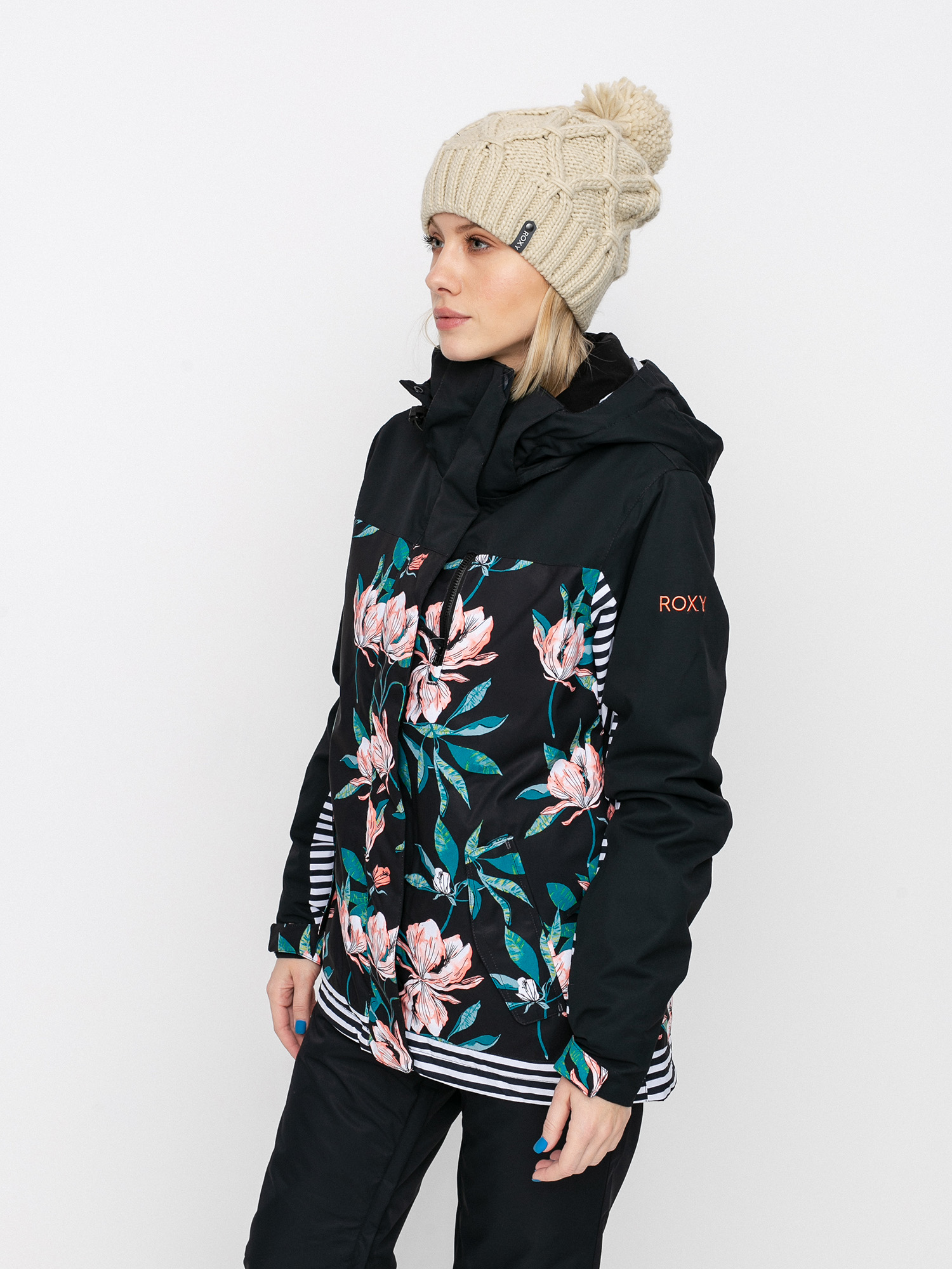 roxy jetty block snowboard jacket