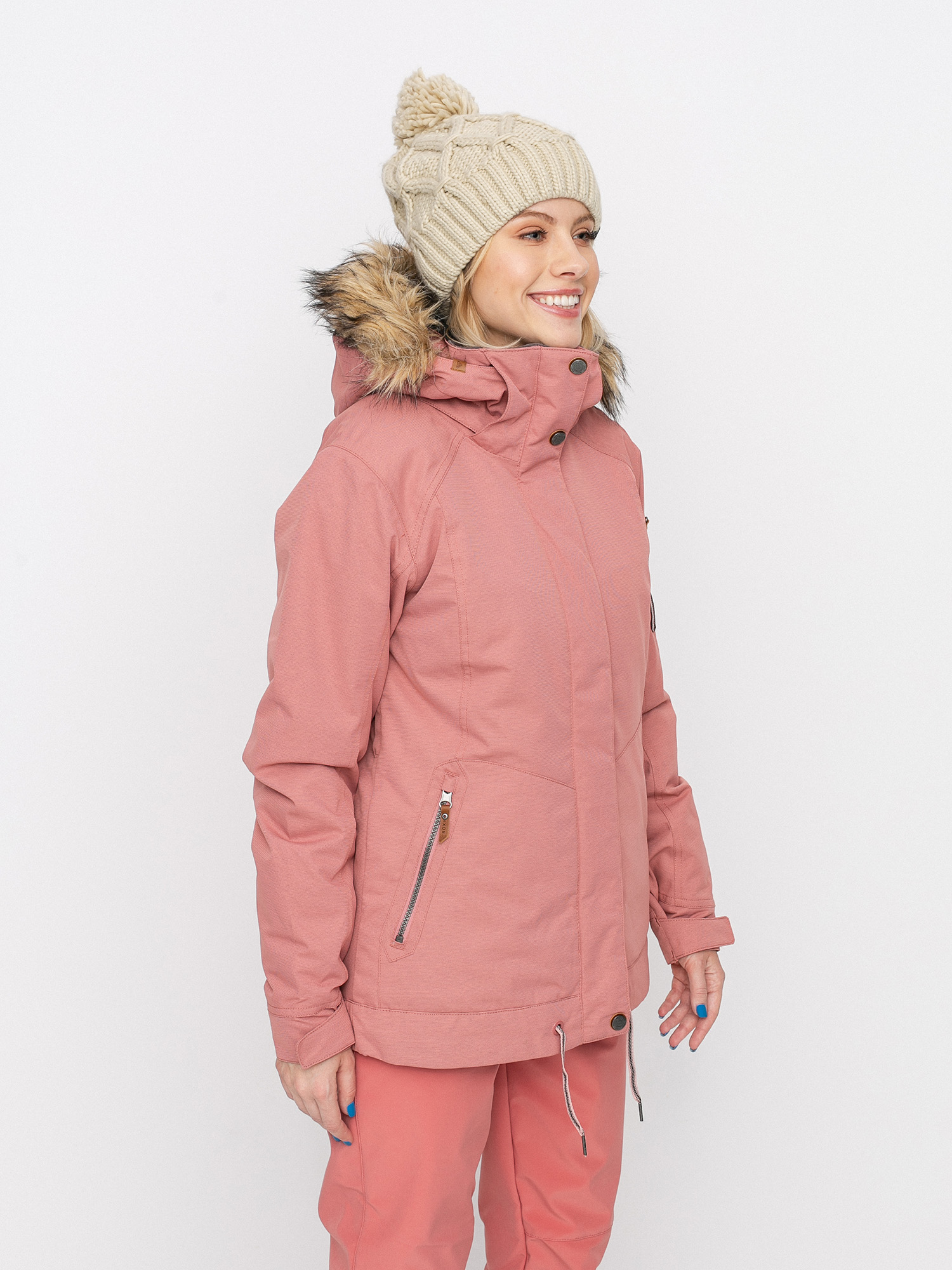 pink snowboarding jacket