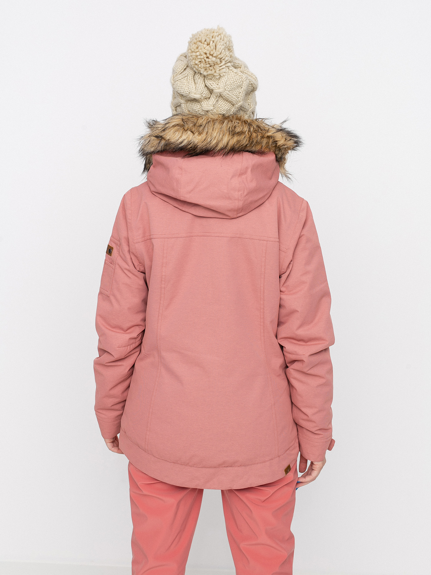 dusty rose parka