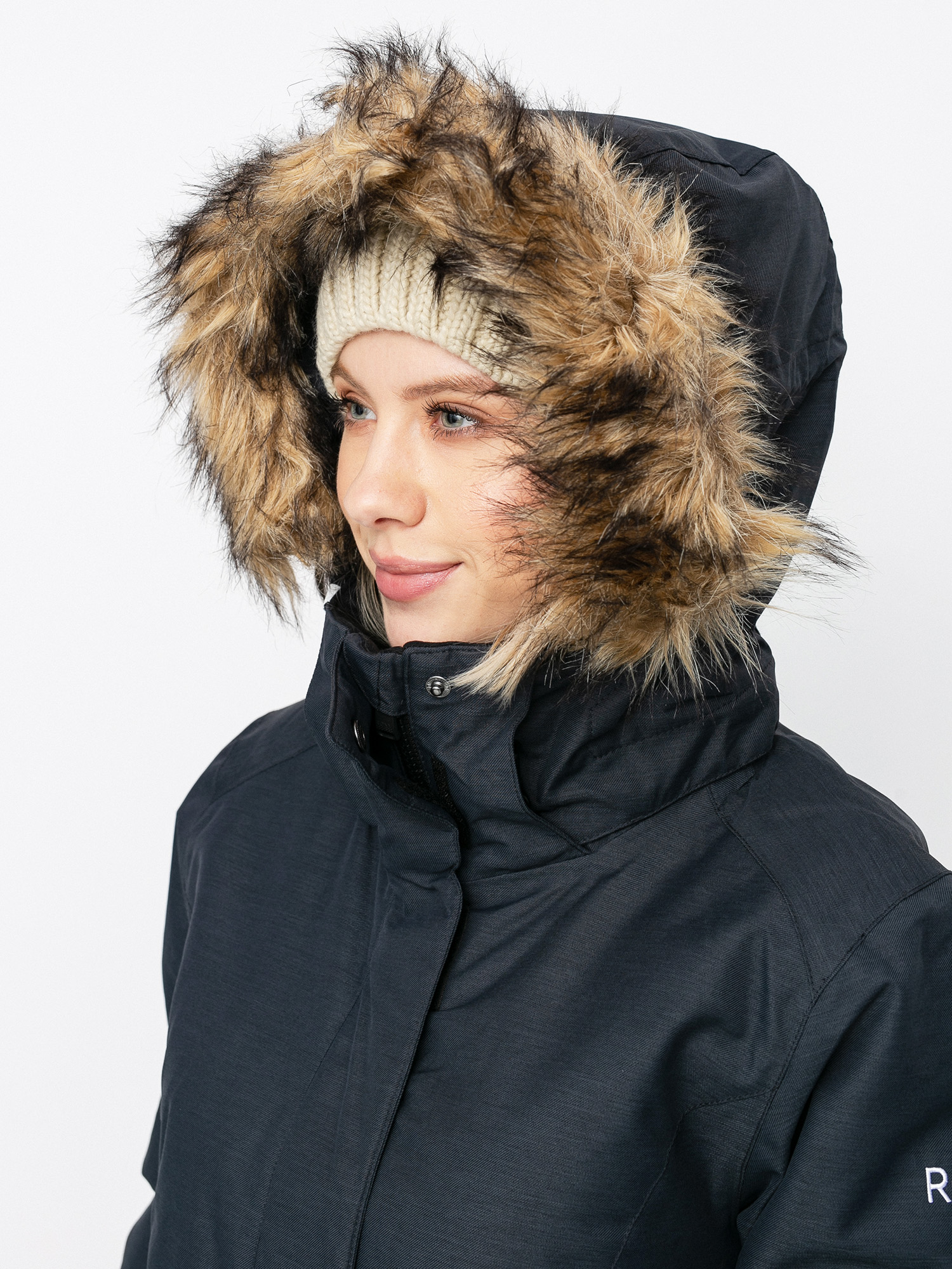 Womens Roxy Jet Ski Solid Snowboard jacket (true black)