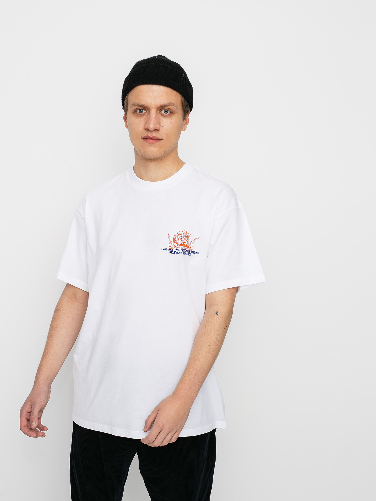 Carhartt WIP X Relevant Parties Stone Throw T-shirt (white)
