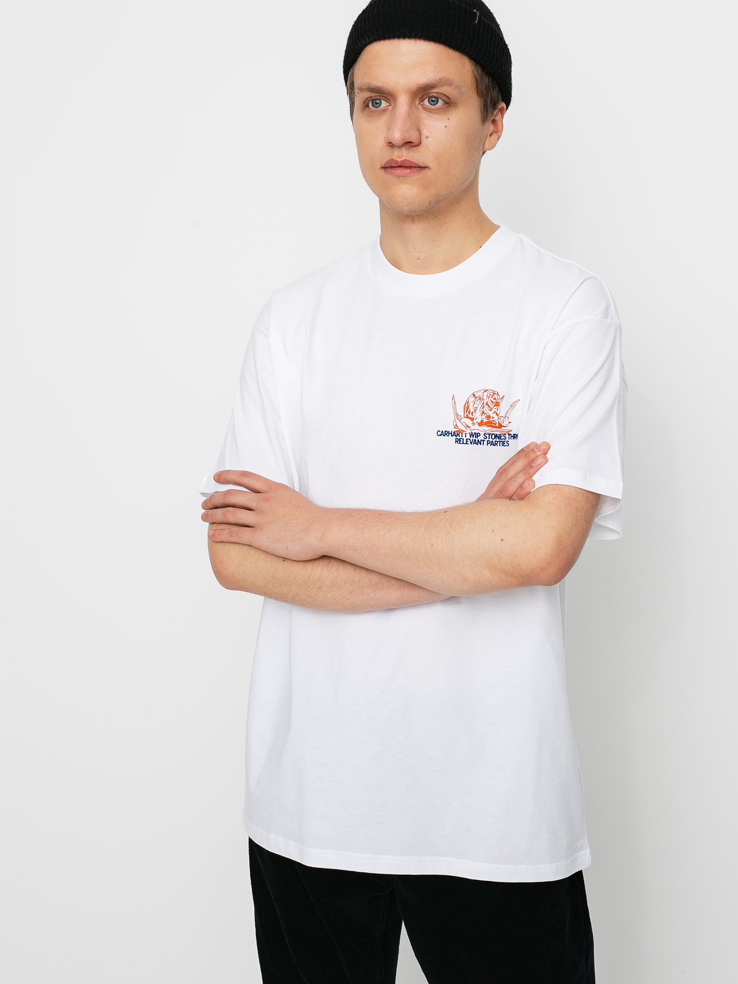 Carhartt WIP X Relevant Parties Stone Throw T-shirt (white)