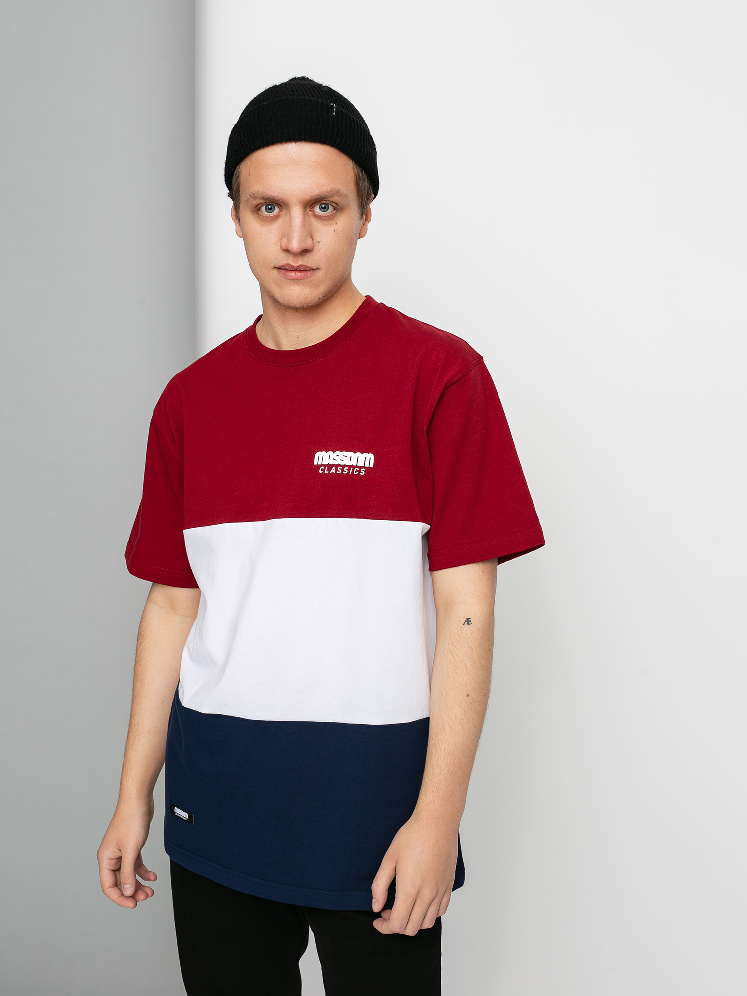 MassDnm Zone T-shirt (claret/navy)