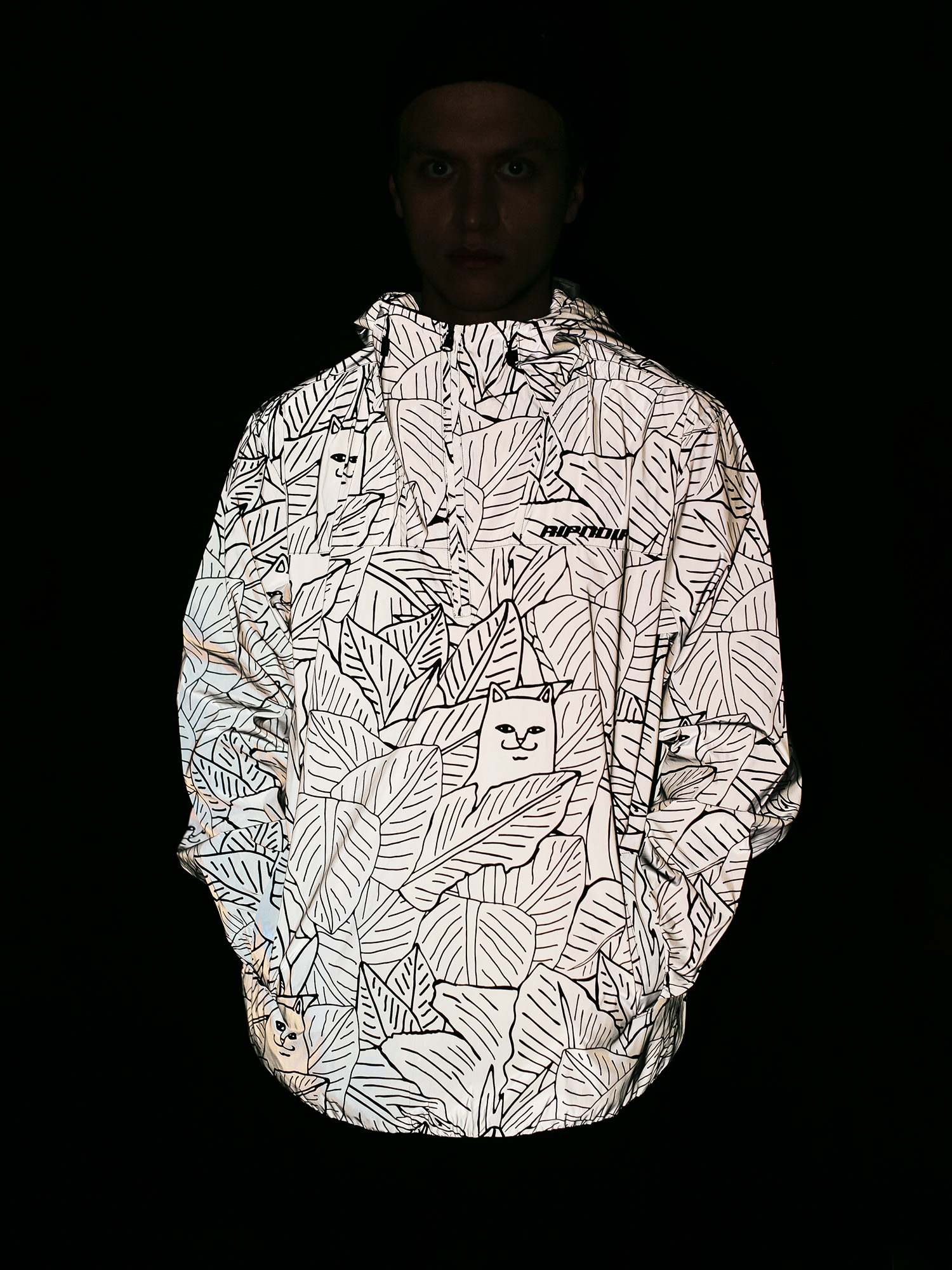 Nermal leaf 3m outlet reflective hoodie