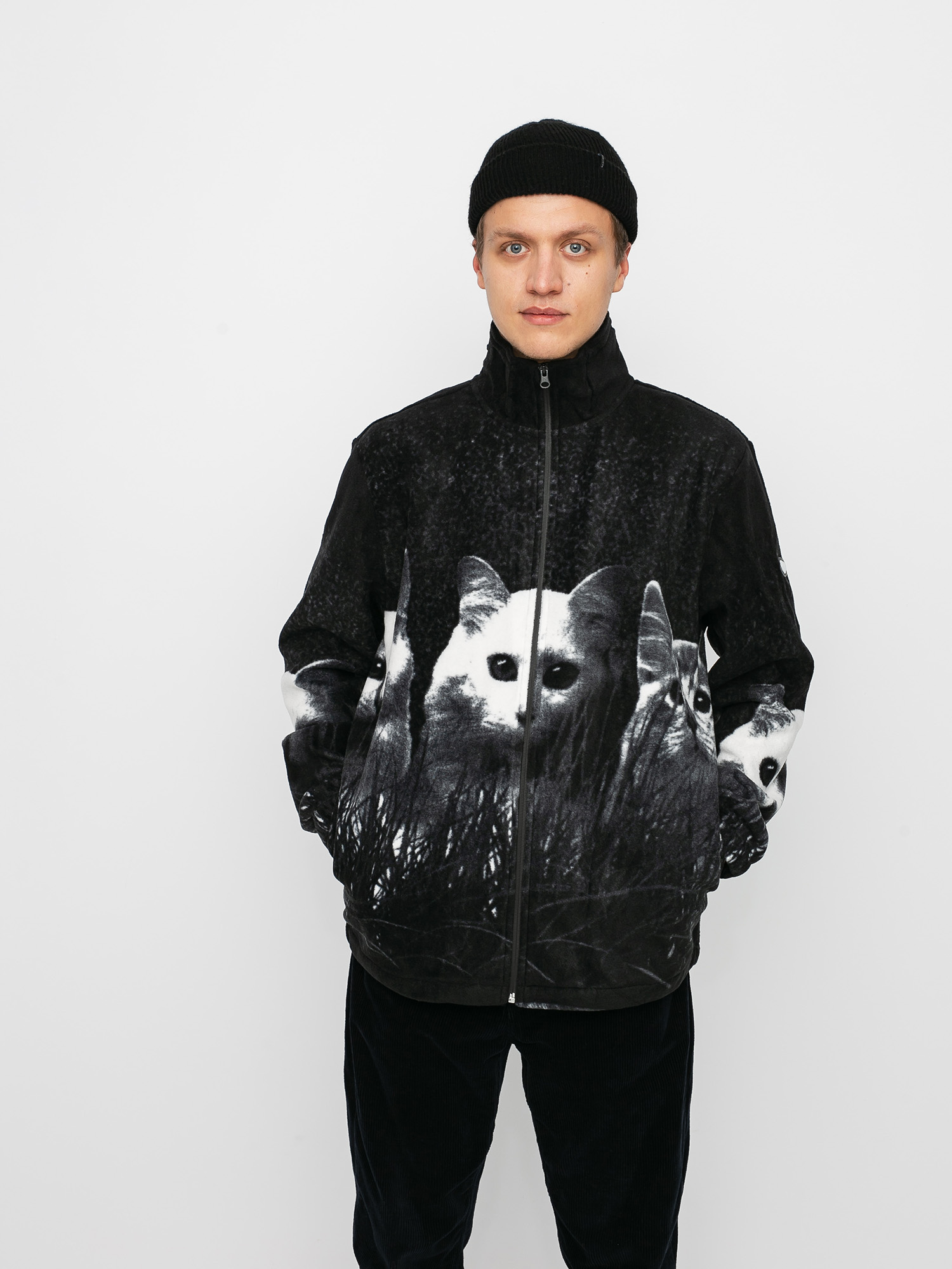 RipNDip Field Of Cats Fleece - black (black)