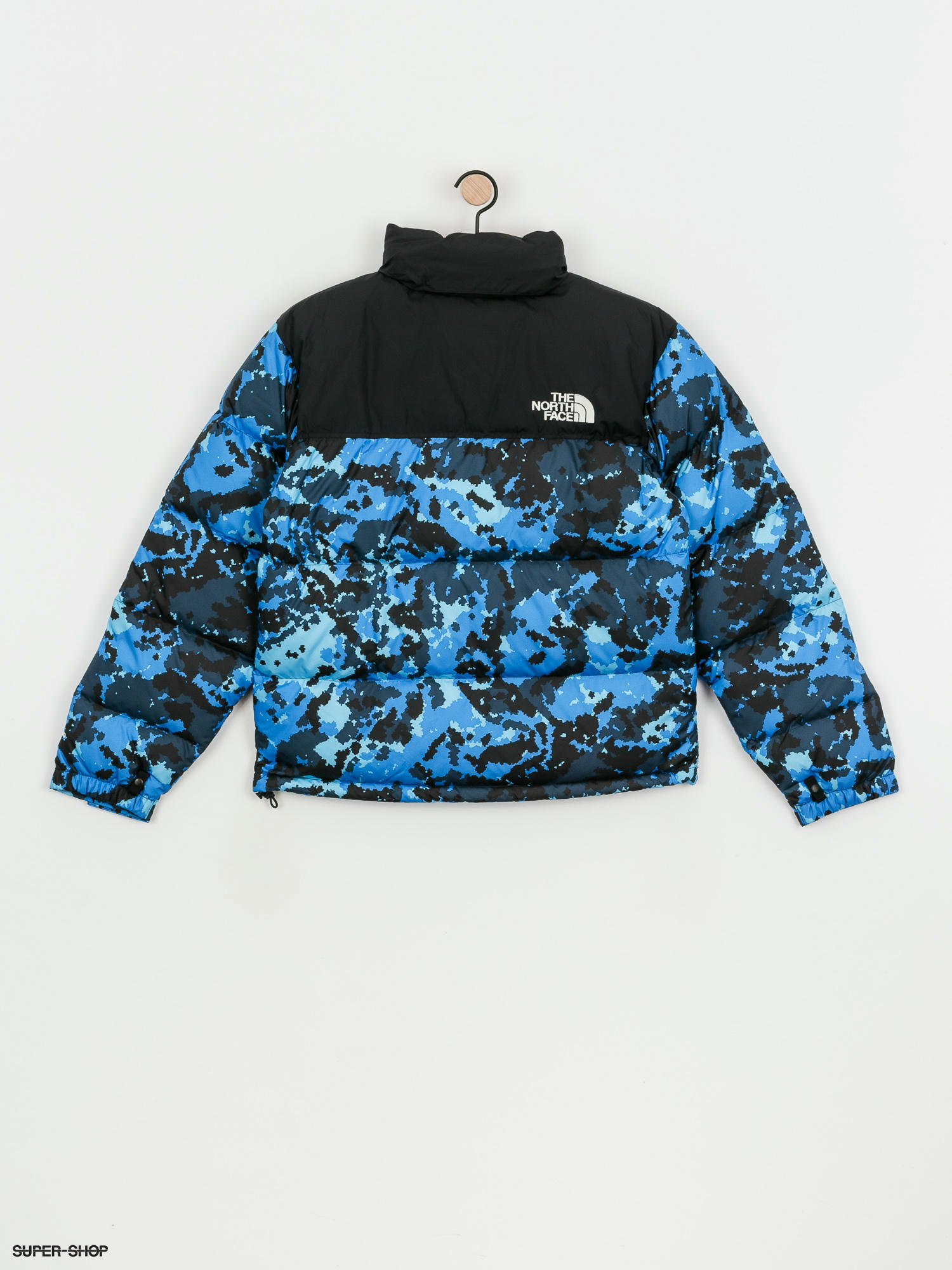 The north face blue deals camo jacket