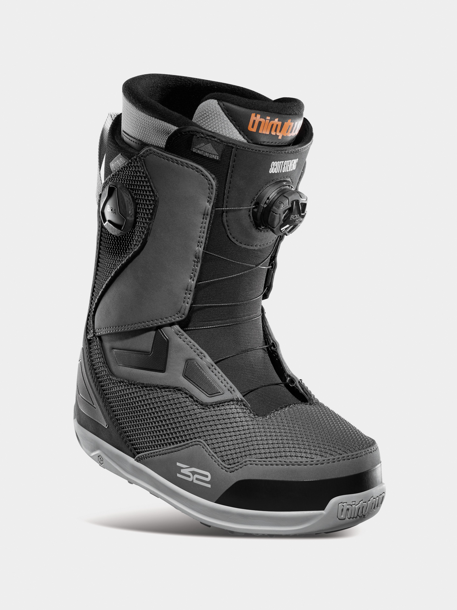 Mens ThirtyTwo Tm 2 Double Boa Stevens Snowboard boots (grey/black)