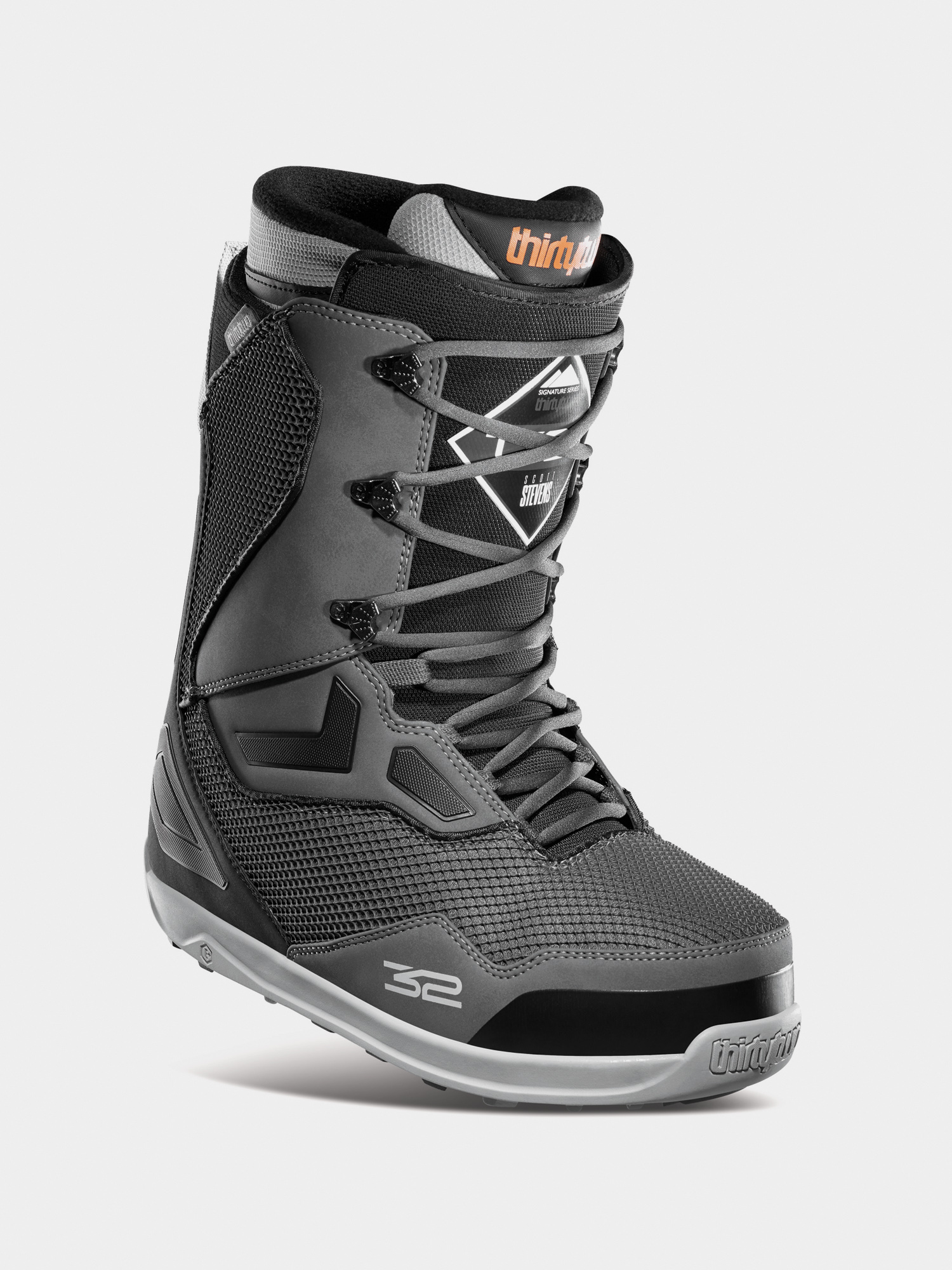 grey snowboard boots