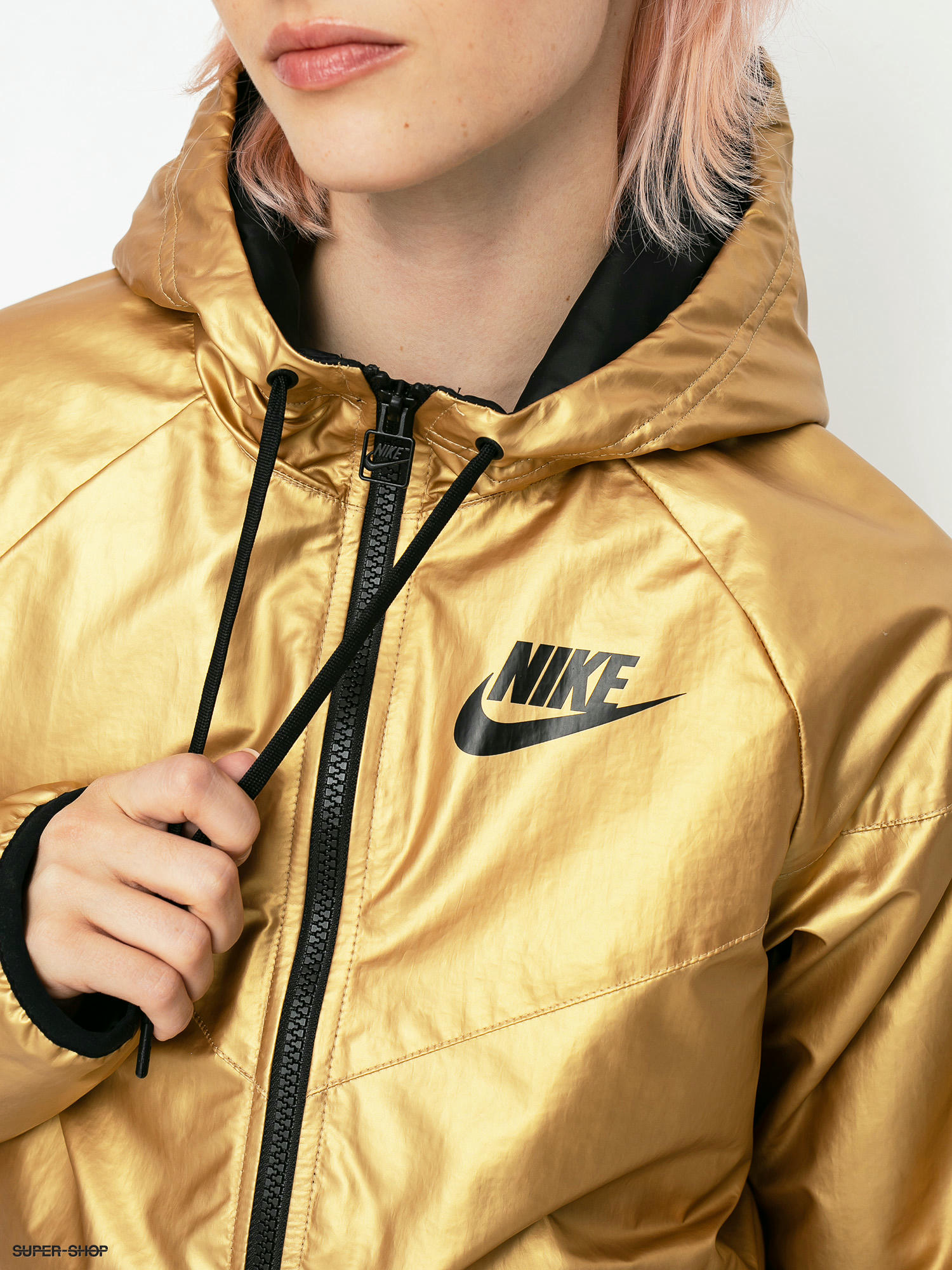 nike gold jacket womens