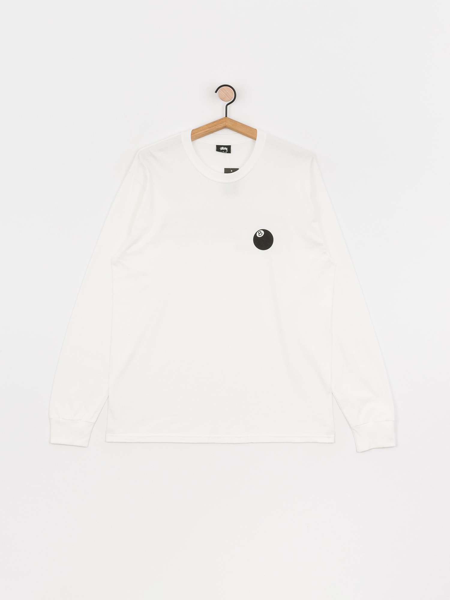 Stussy 8 Ball Corp Longsleeve (white)