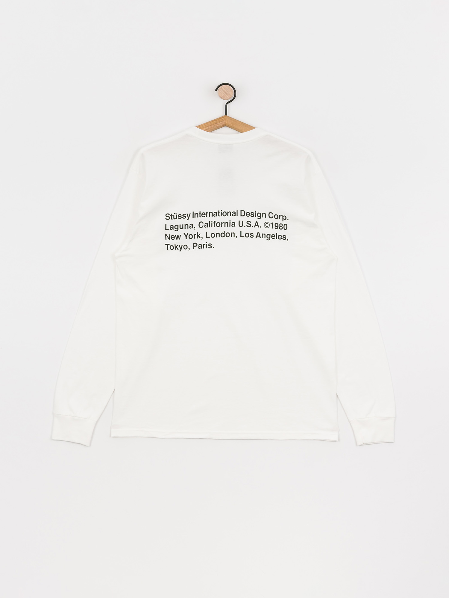 Stussy 8 Ball Corp Longsleeve (white)