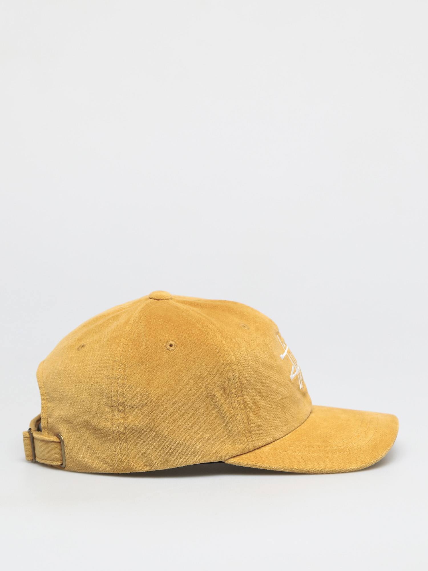 Stussy Big Logo Velveteen Low Pro ZD Cap (yellow)