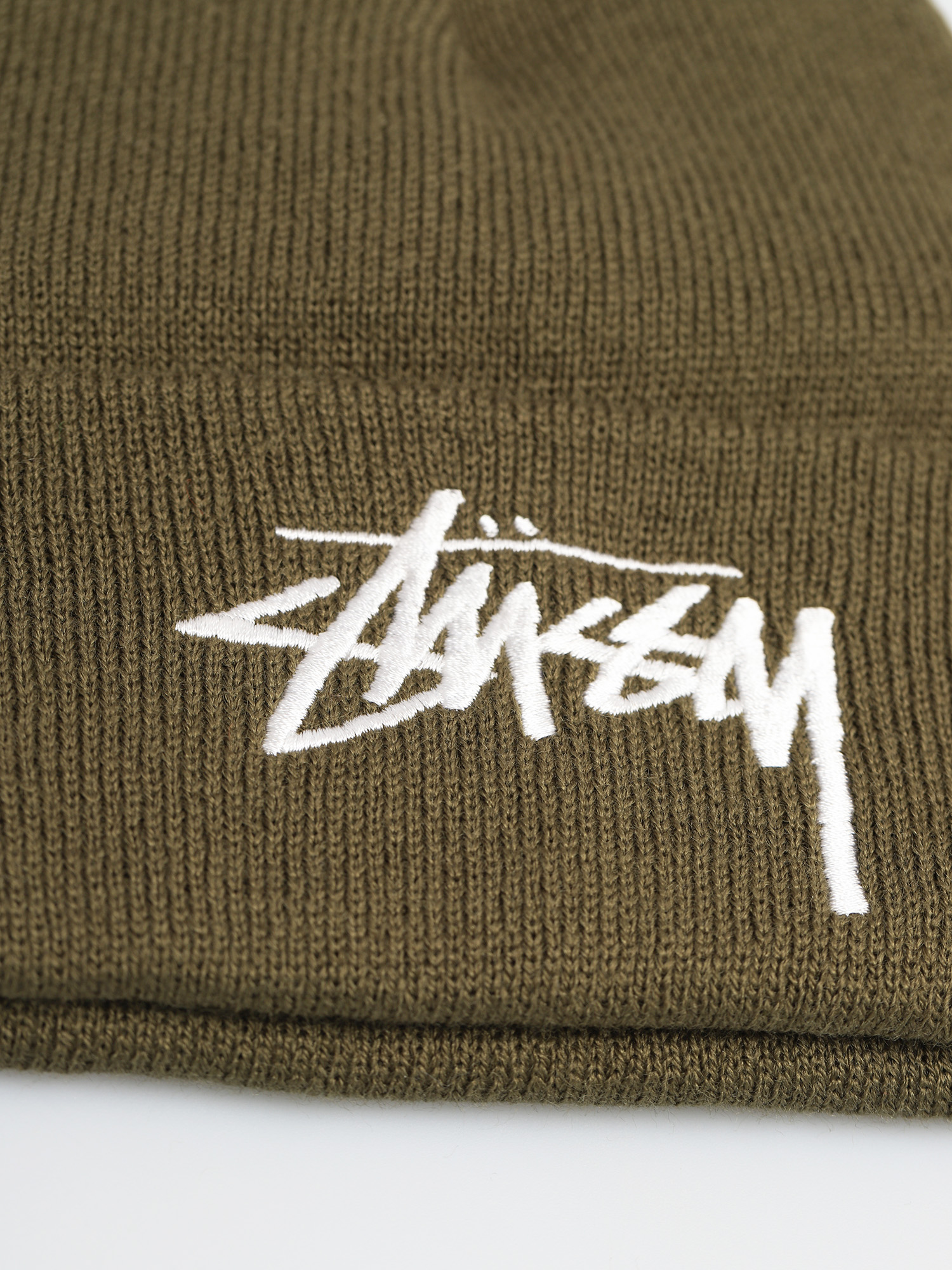 Stussy Big Stock Cuff Beanie (olive)
