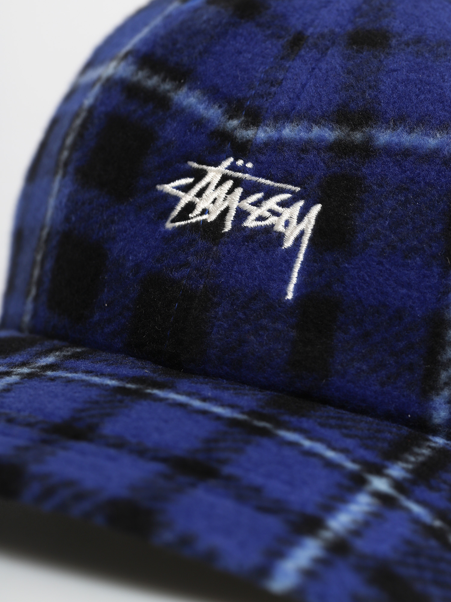 Stussy Stock Polar Fleece Low Pro ZD Cap - multicolor (blue)