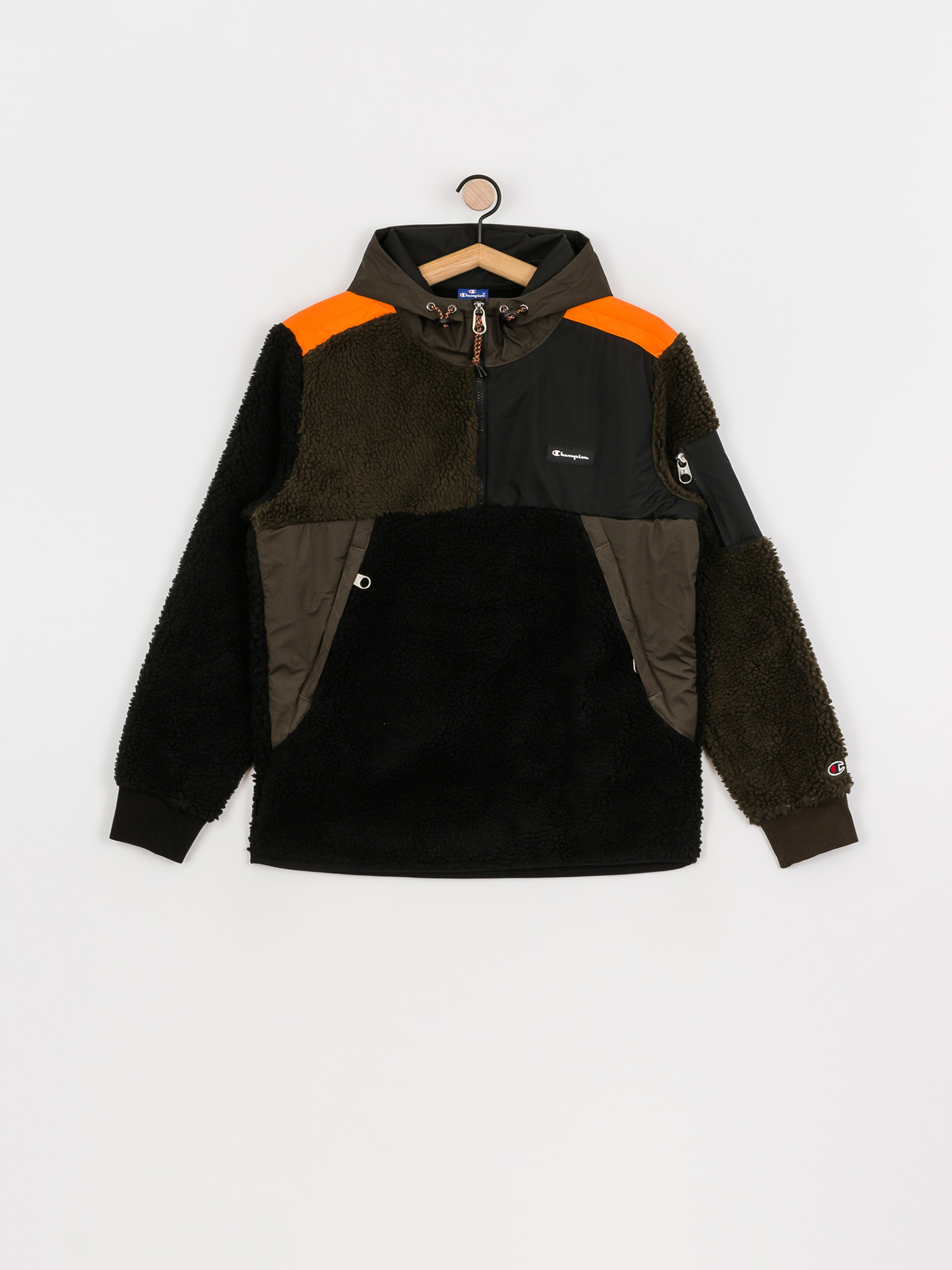 Herren Champion Half Zip Sweatshirt HD 214812 Fleecejacke (nbk/blv/crt)