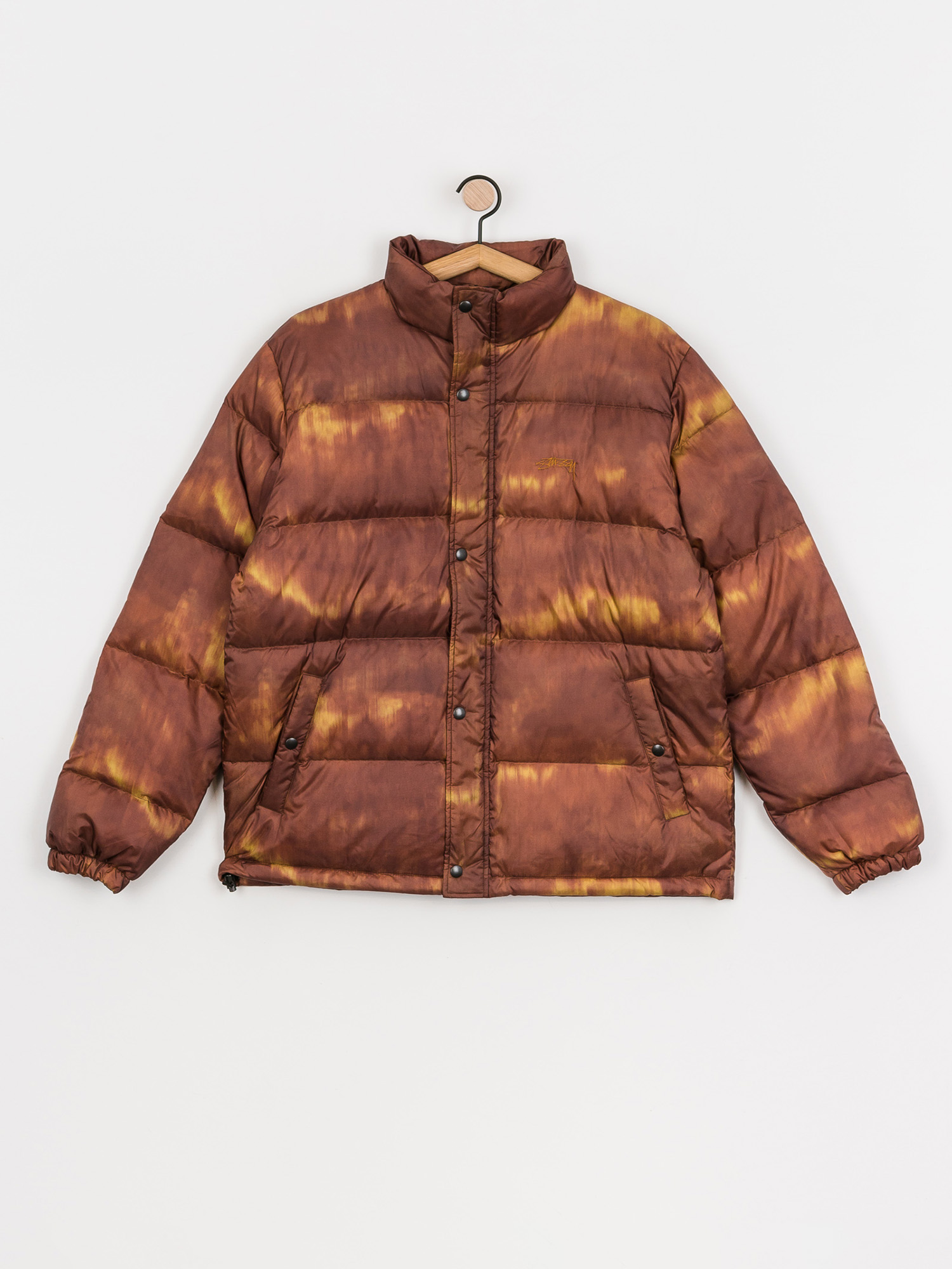 Stussy Aurora Puffer Jacket - multicolor (brown)