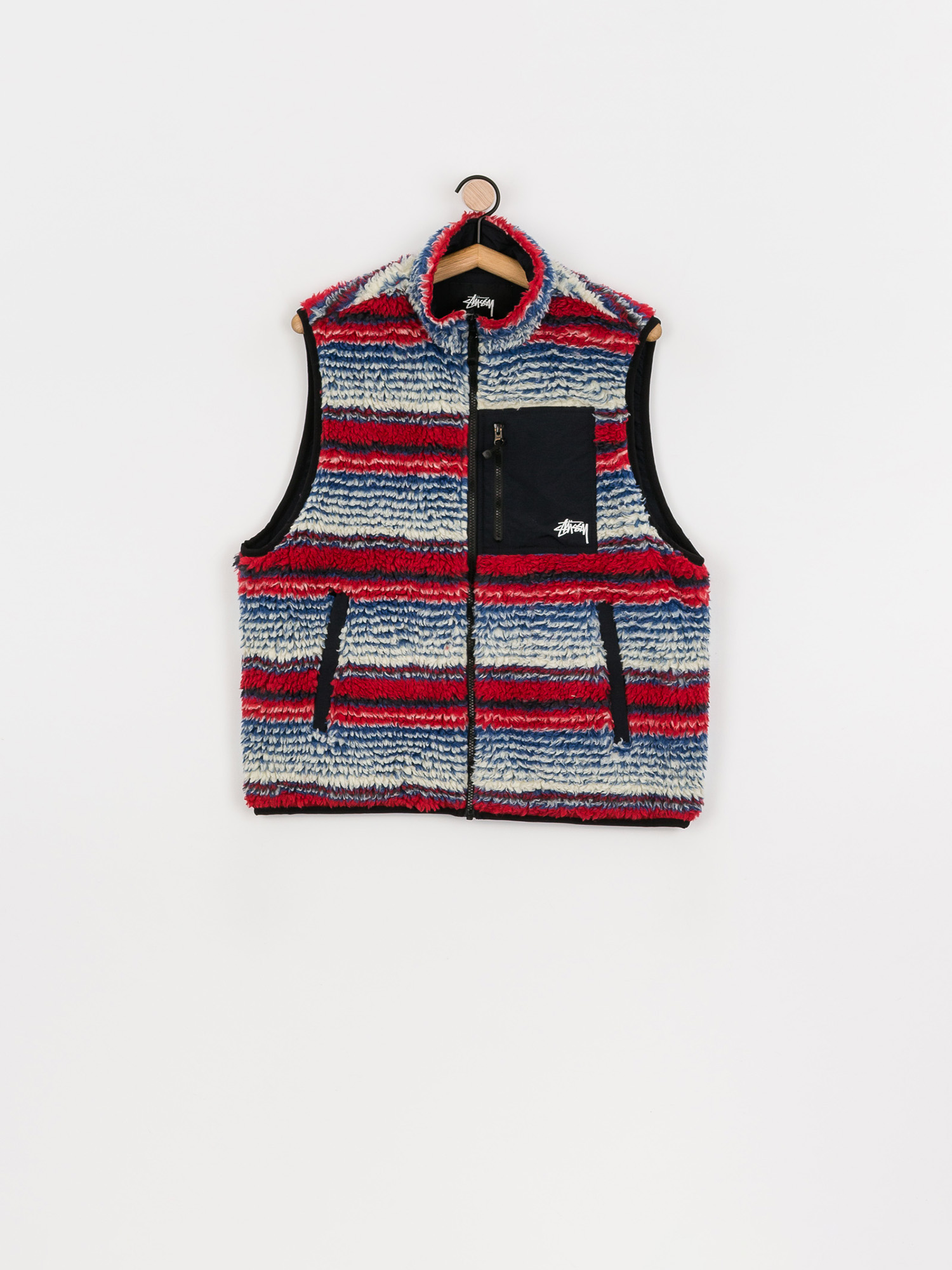 Stussy Striped Sherpa Jacket (multi)