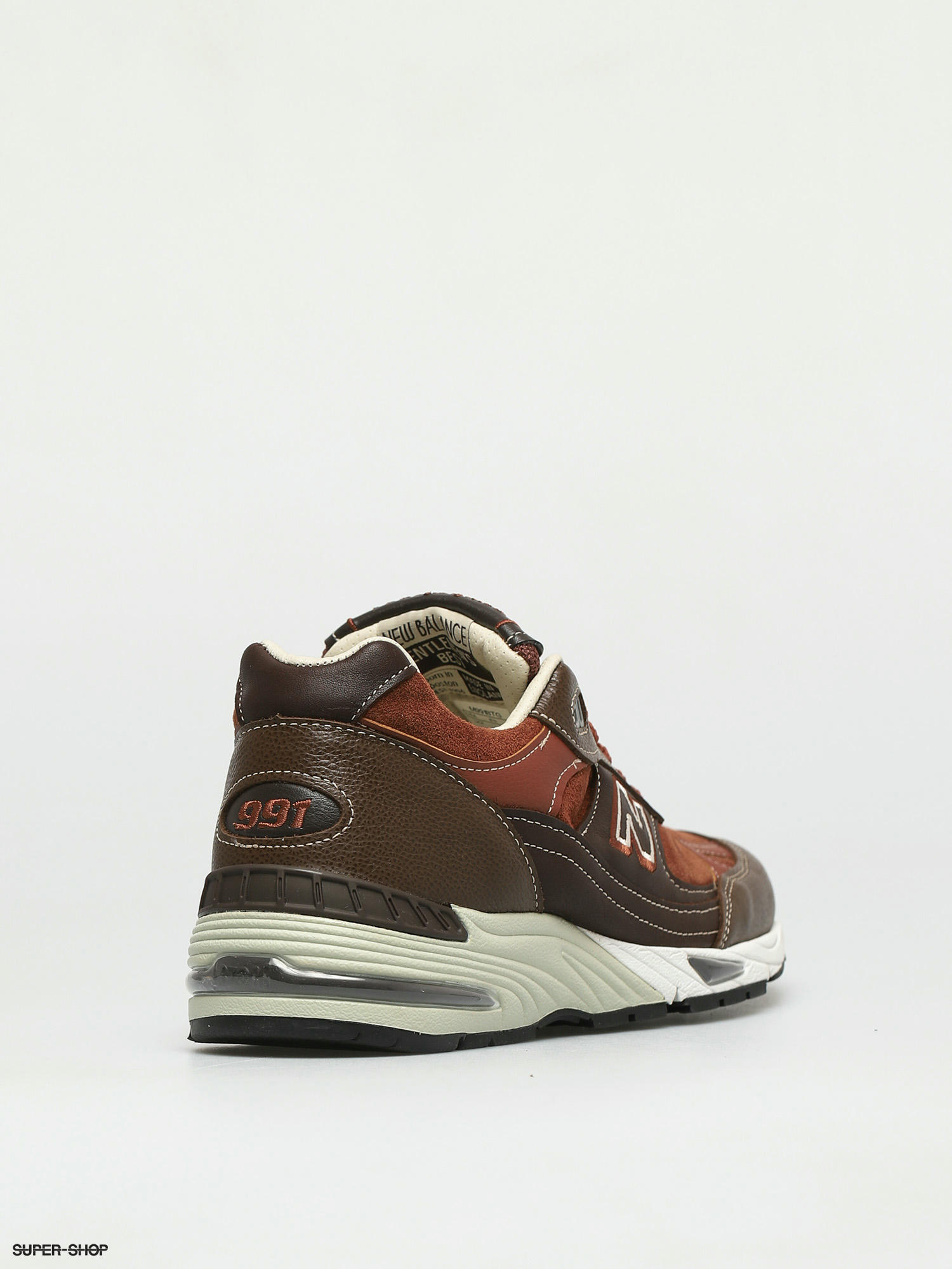 new balance 991 brown leather