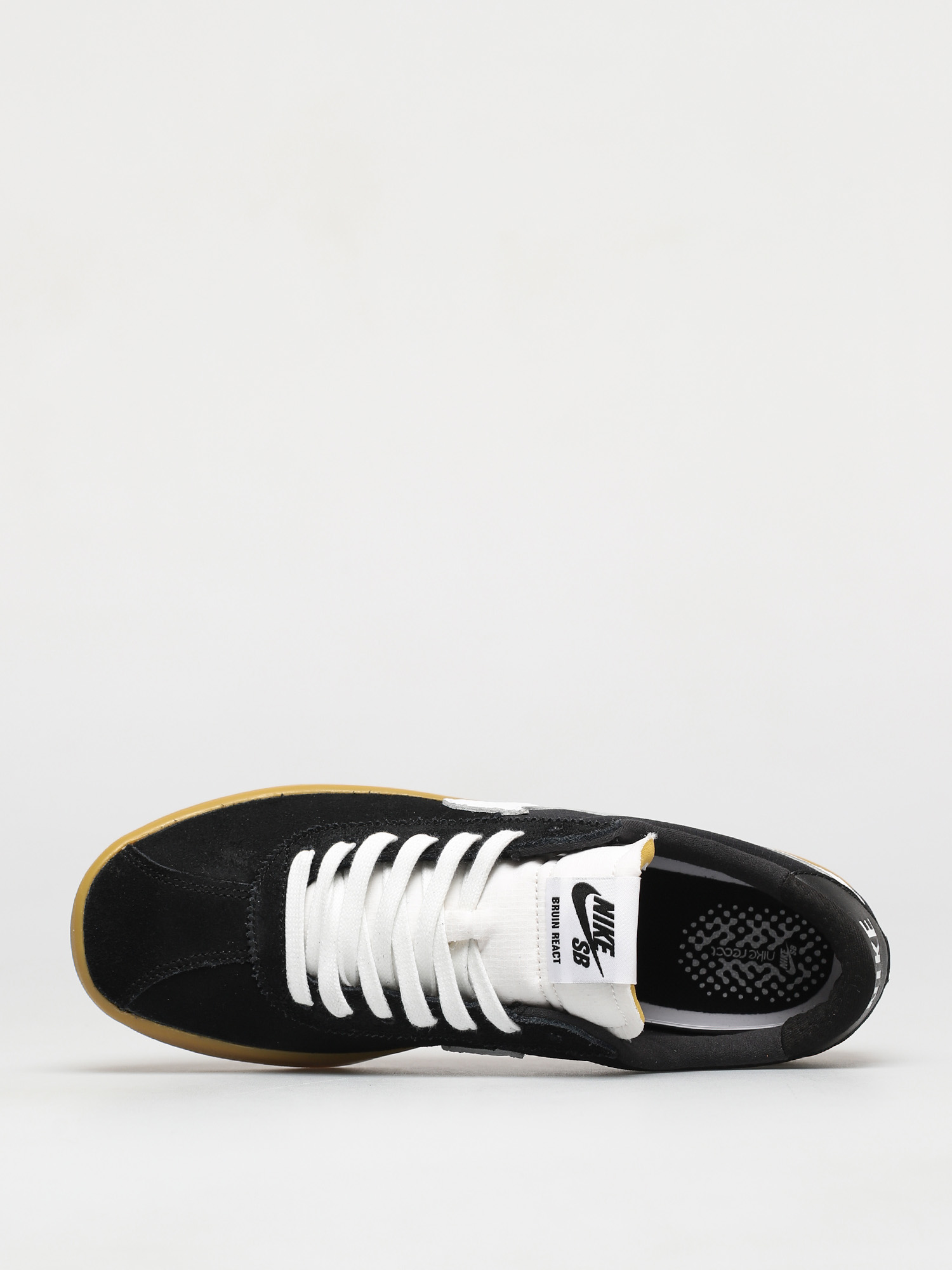 Nike SB Bruin React Schuhe (black/white black gum light brown)