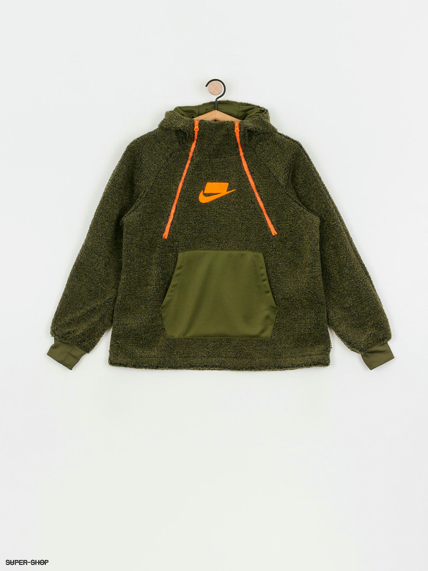 olive canvas nike hoodie