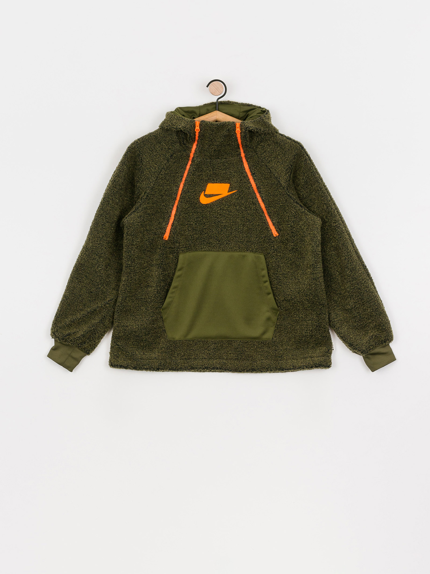 Nike Sherpa HD Hoodie Wmn (olive canvas/olive canvas/cone/cone)