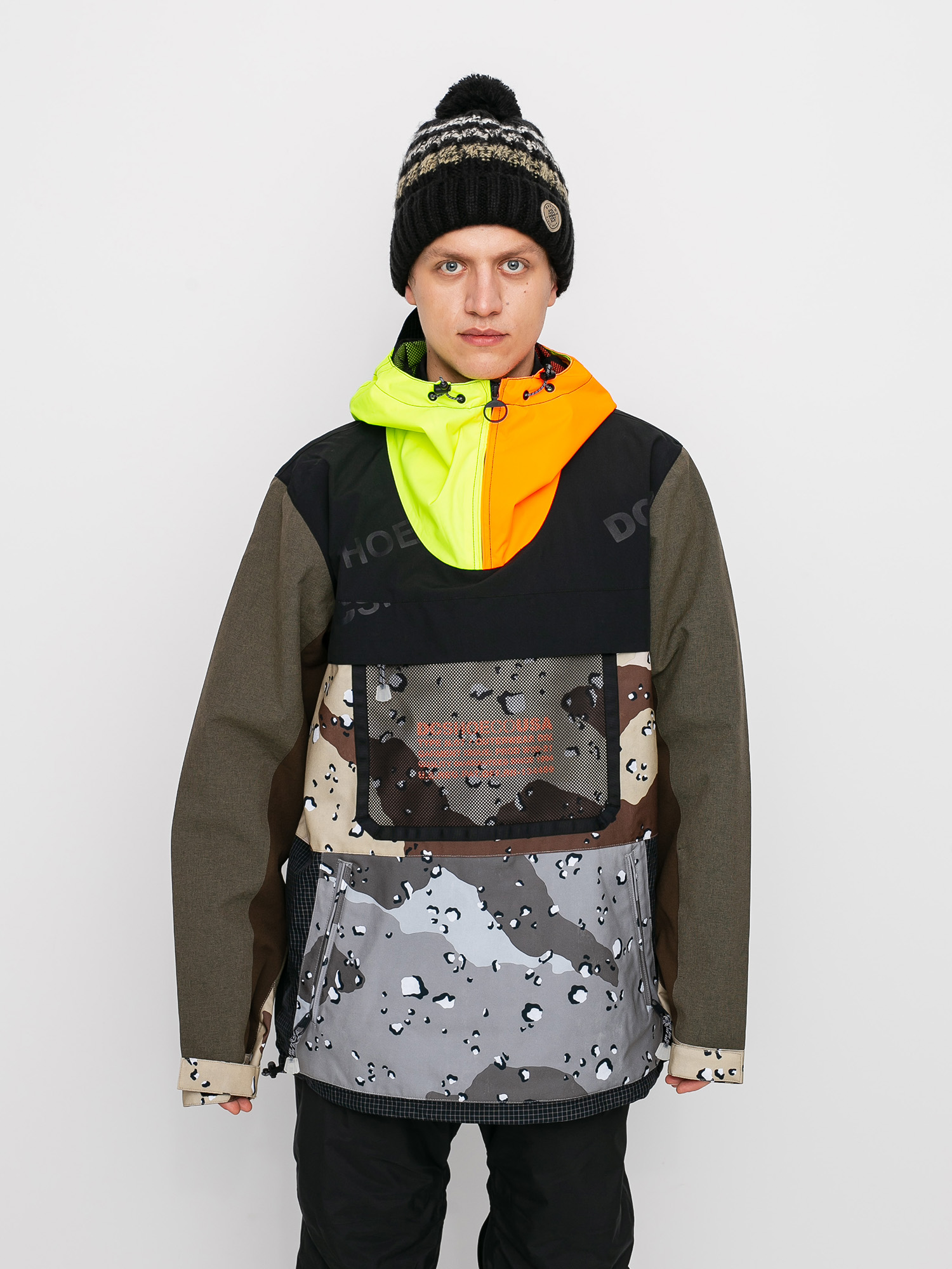 Mens DC Asap Anorak Se Snowboard jacket (repurpose multi camo/opticool)