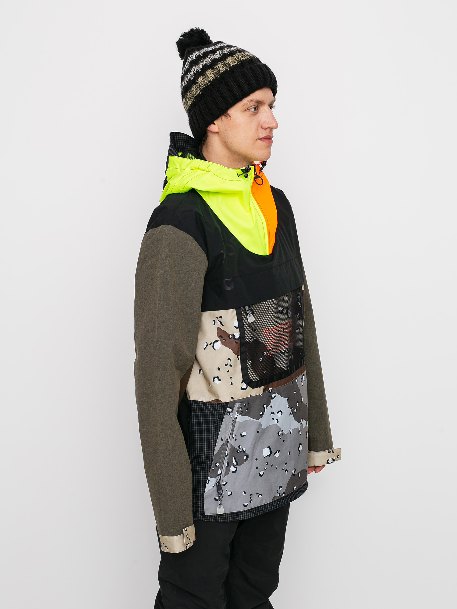 Mens DC Asap Anorak Se Snowboard jacket (repurpose multi camo/opticool)