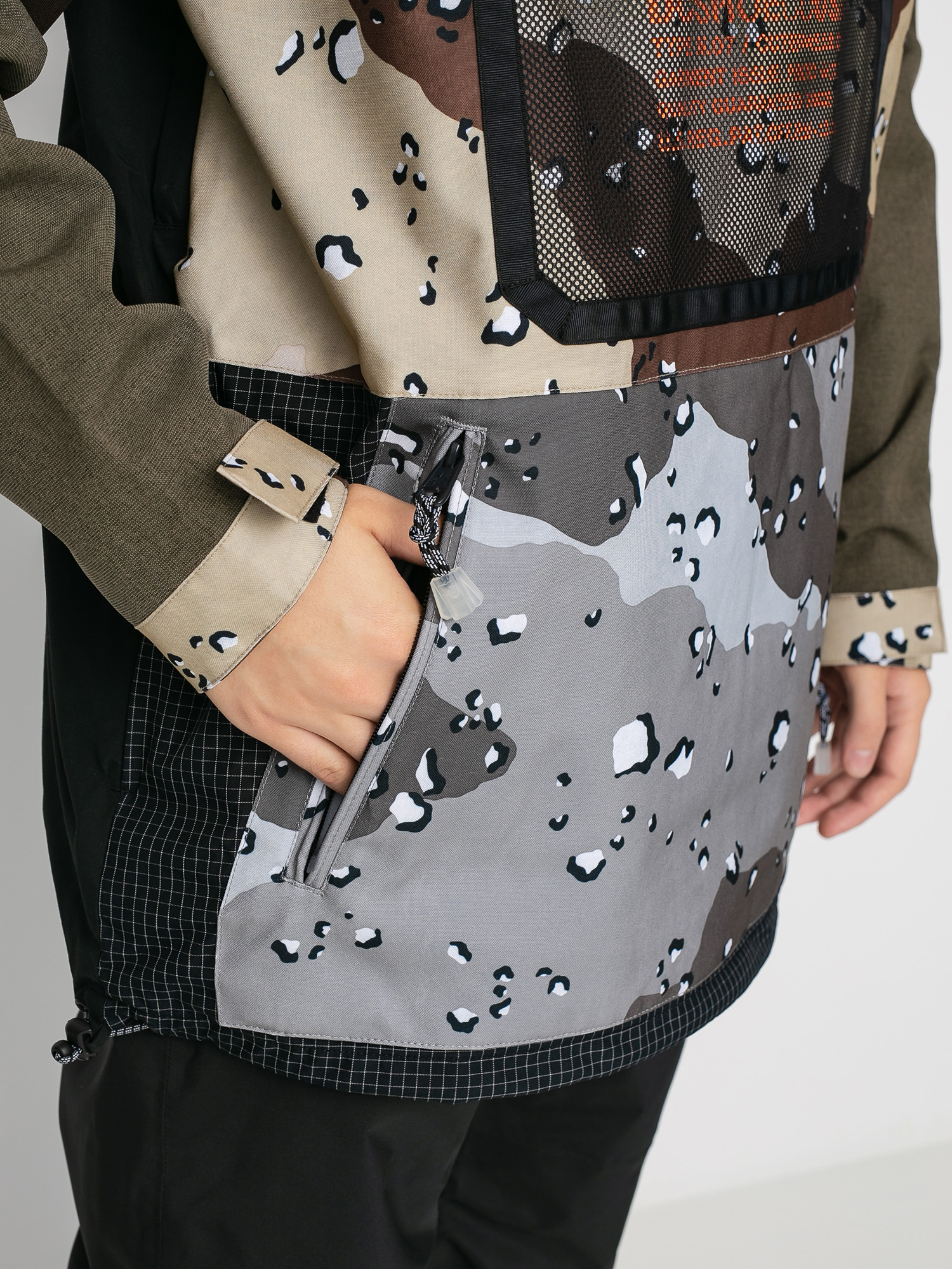 Mens DC Asap Anorak Se Snowboard jacket (repurpose multi camo/opticool)