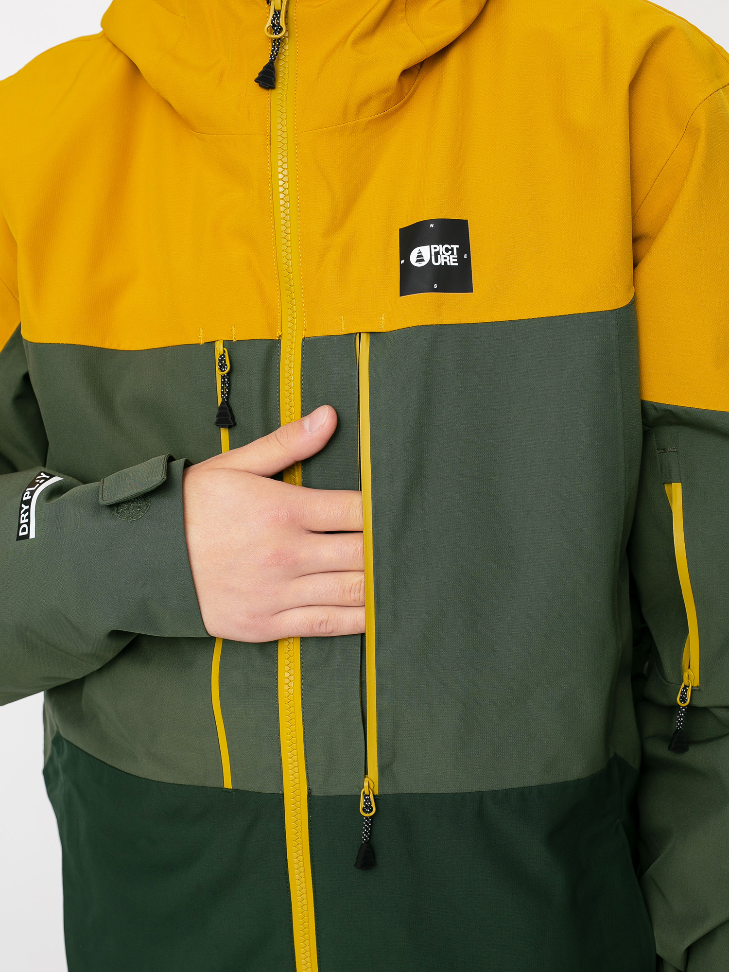 forest green snowboard jacket