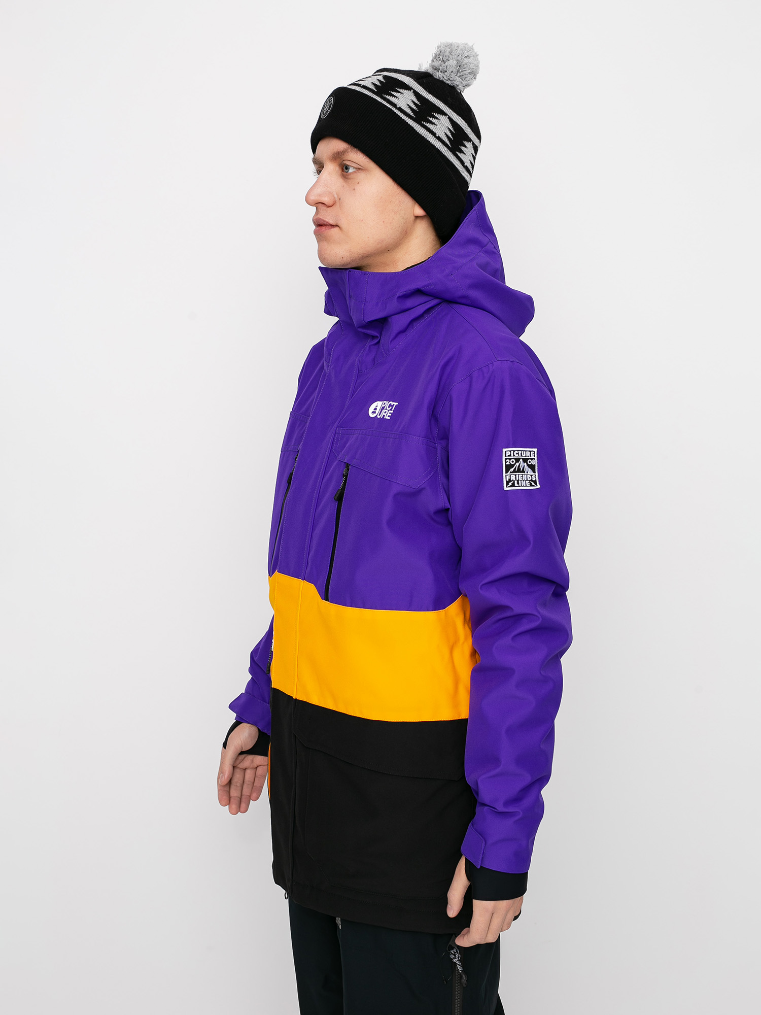 Picture Pure Snowboard jacket - multicolor (purple yellow)