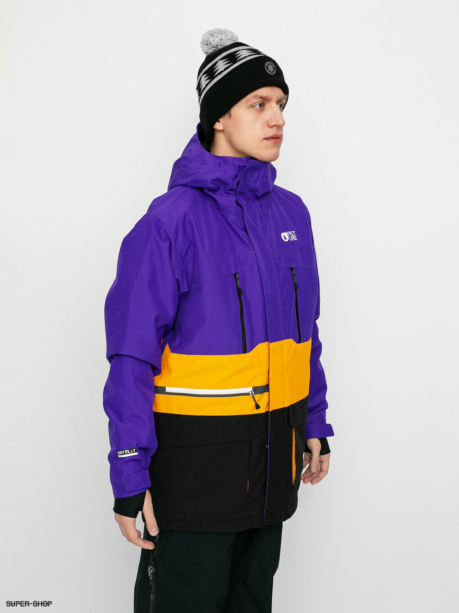 purple snowboard jacket