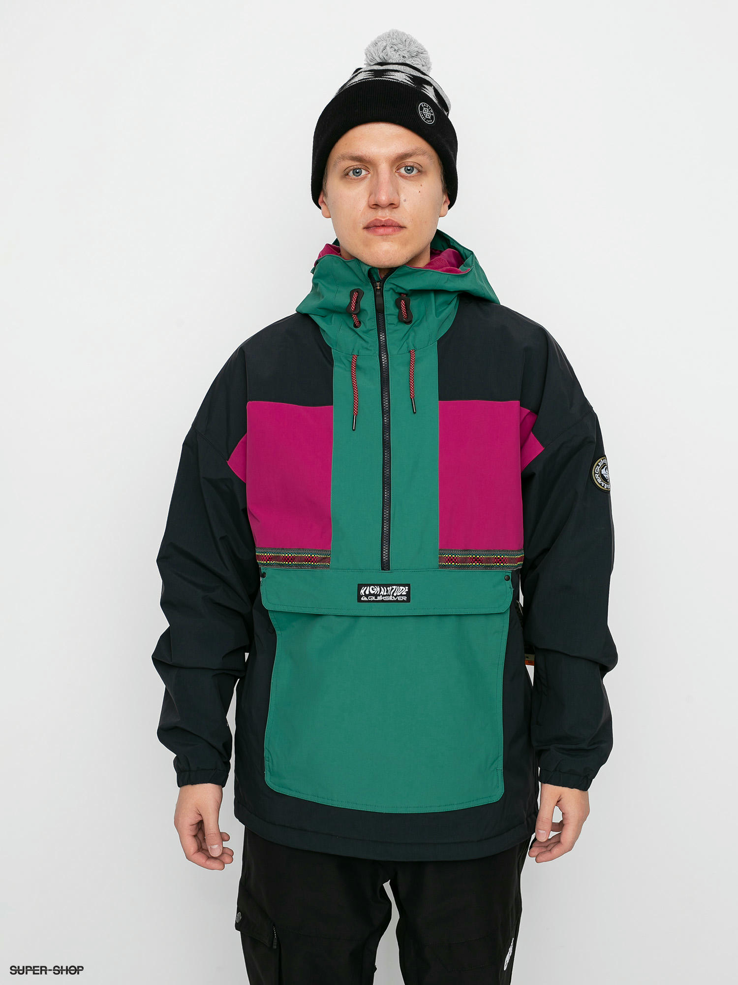 green mens snowboard jacket