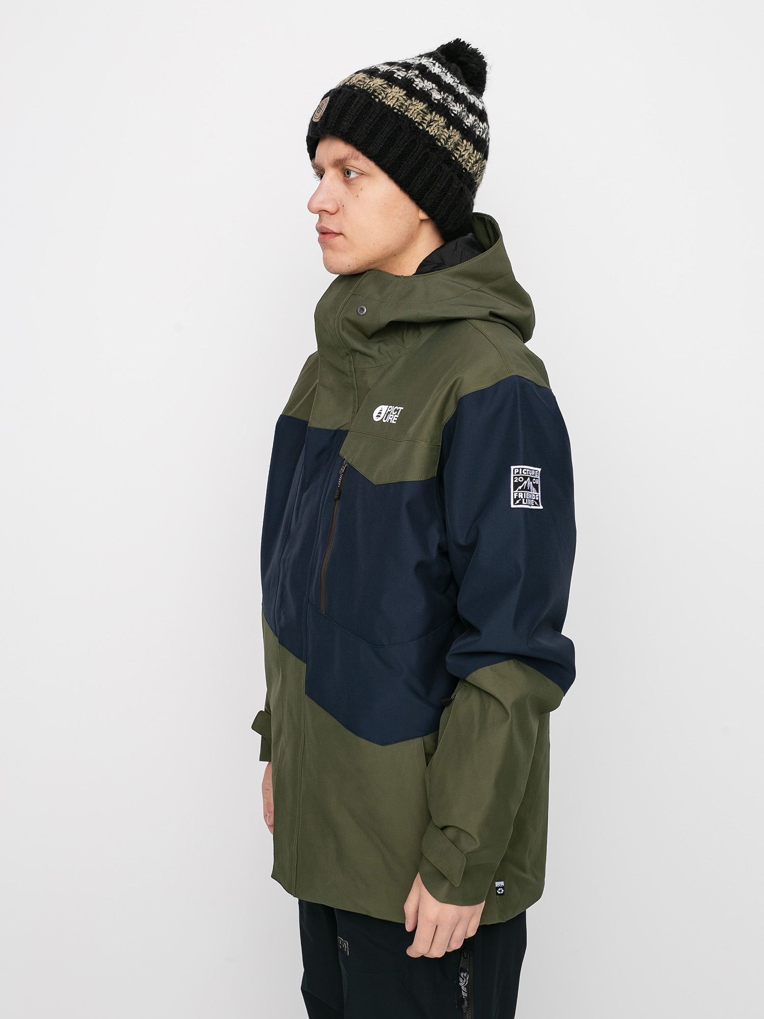 army green snowboard jacket