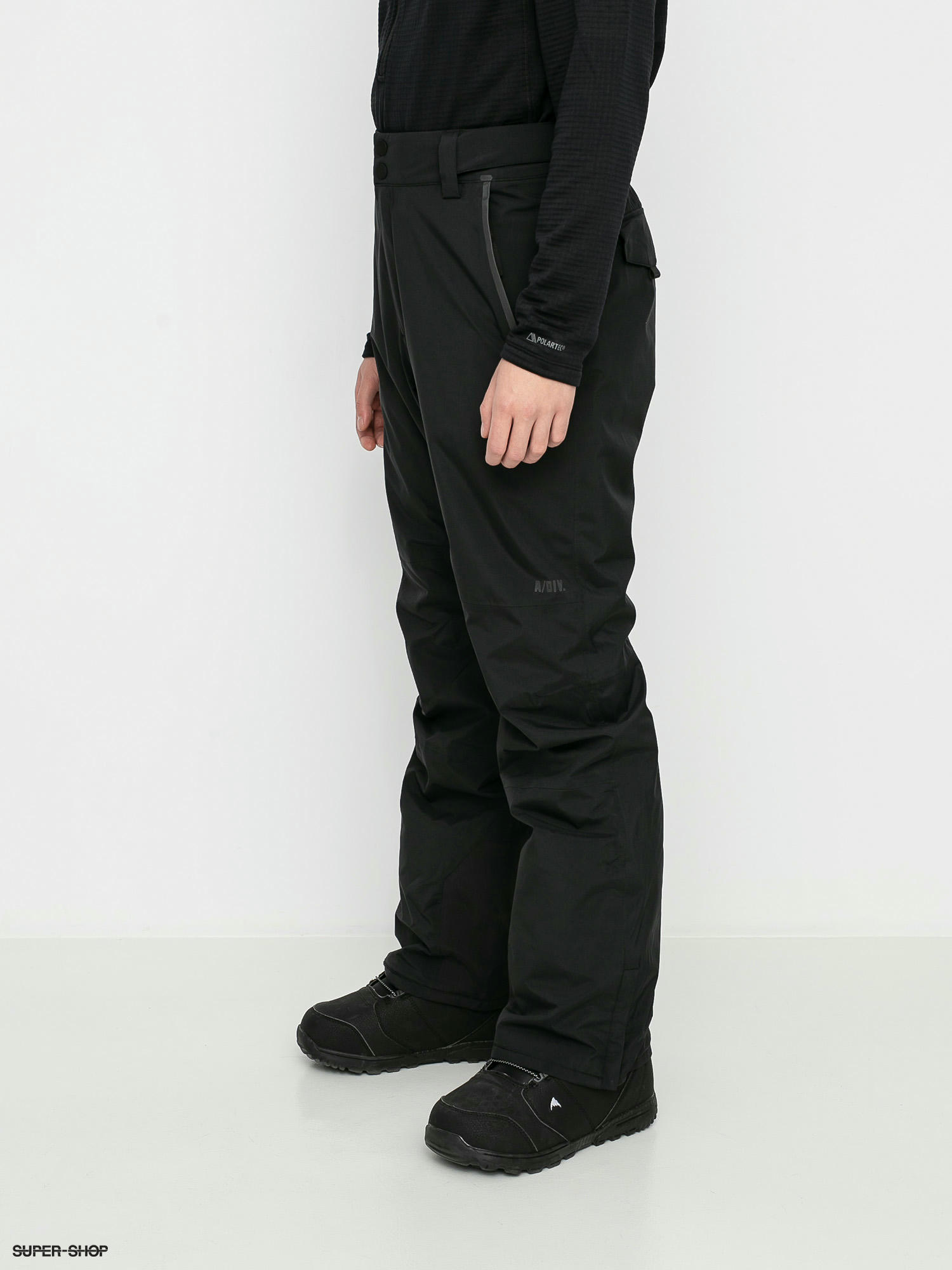 black mens snow pants