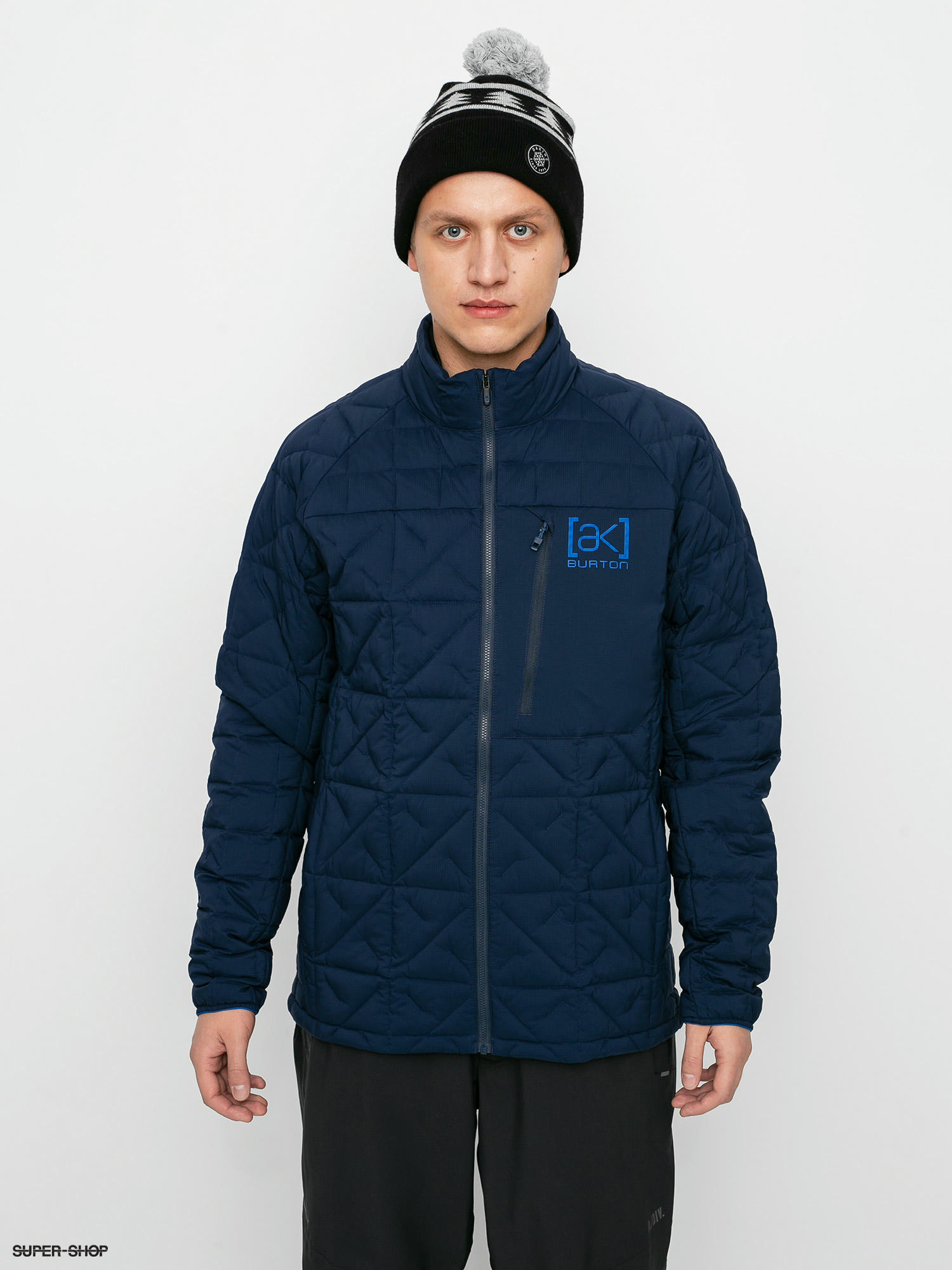 navy blue snowboard jacket