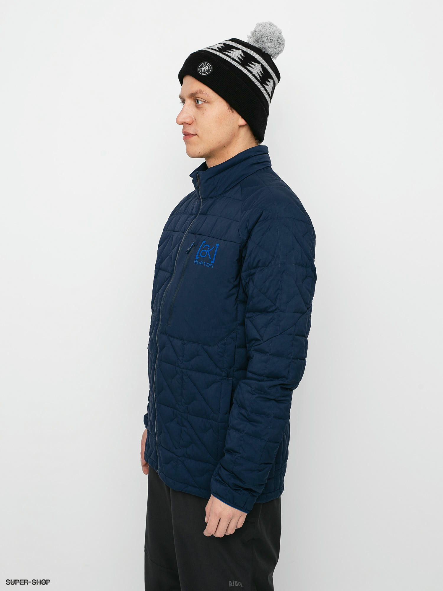 navy blue snowboard jacket