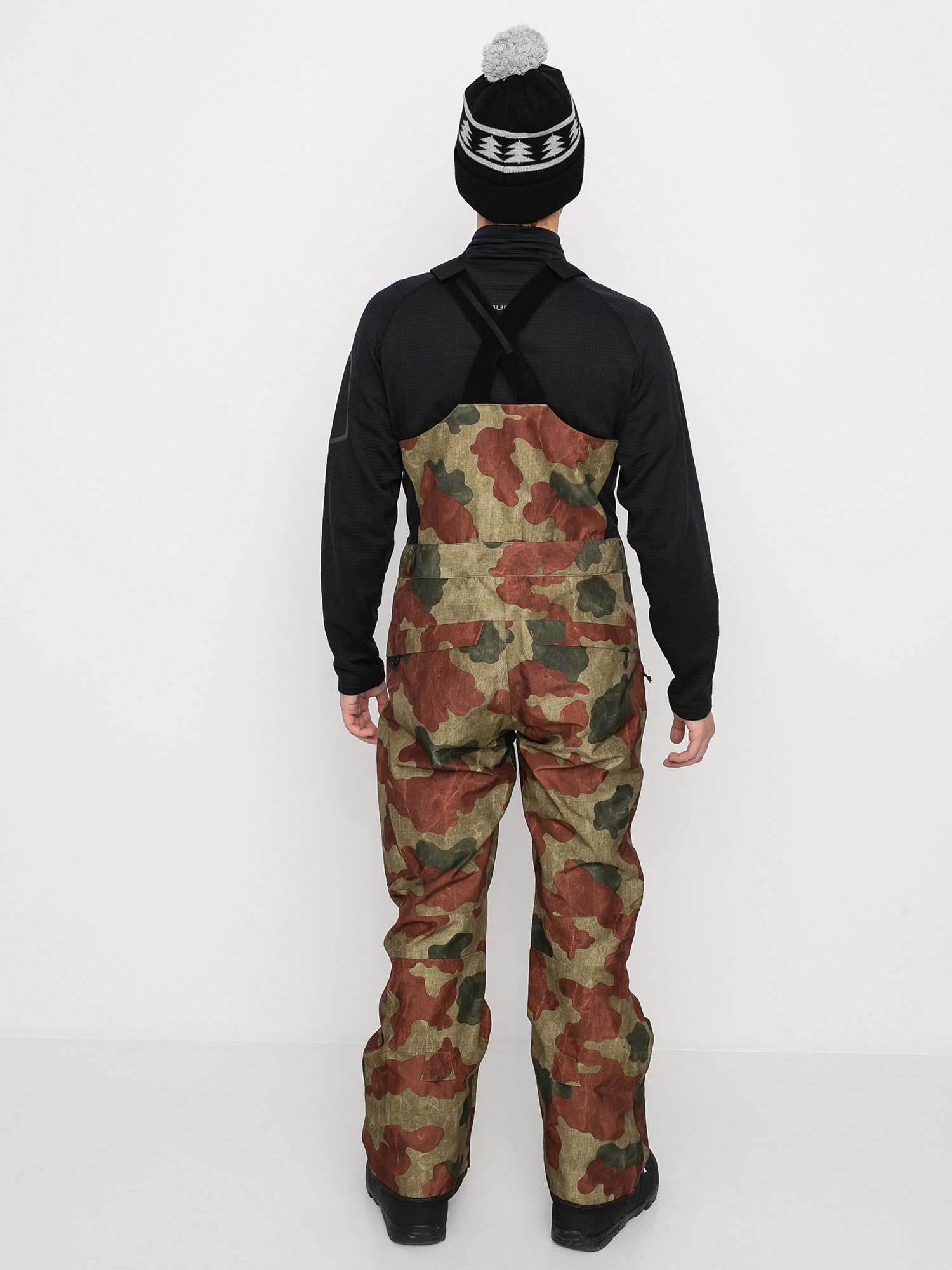 Mens Burton Ak Gore Tex Cyclic Bib Snowboard pants (martini olive telo camo)