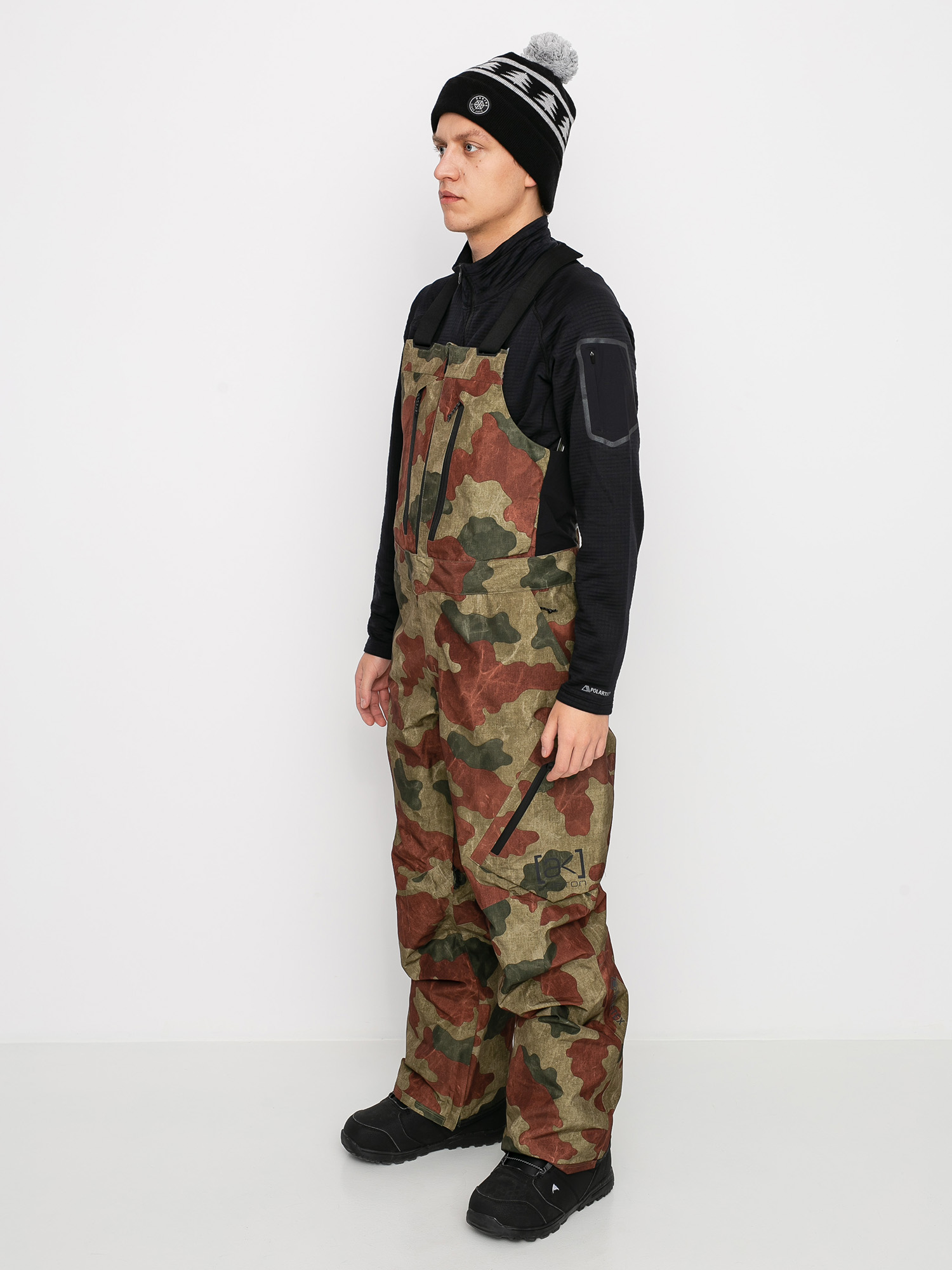 Mens Burton Ak Gore Tex Cyclic Bib Snowboard pants (martini olive telo camo)